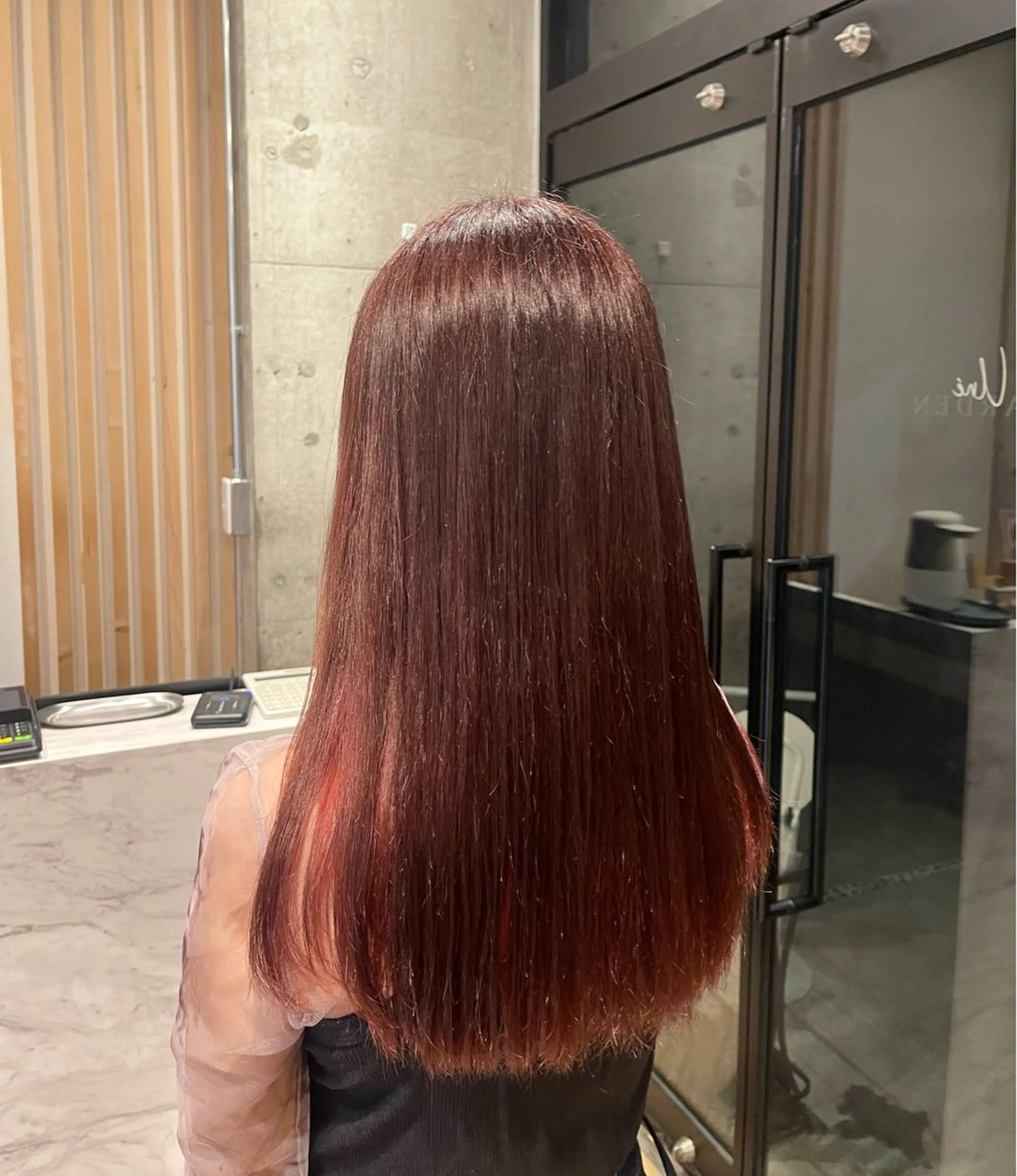 セミロング カラー 愛莉/ラベンダー/ ベージュ/ブラウンのヘアスタイル