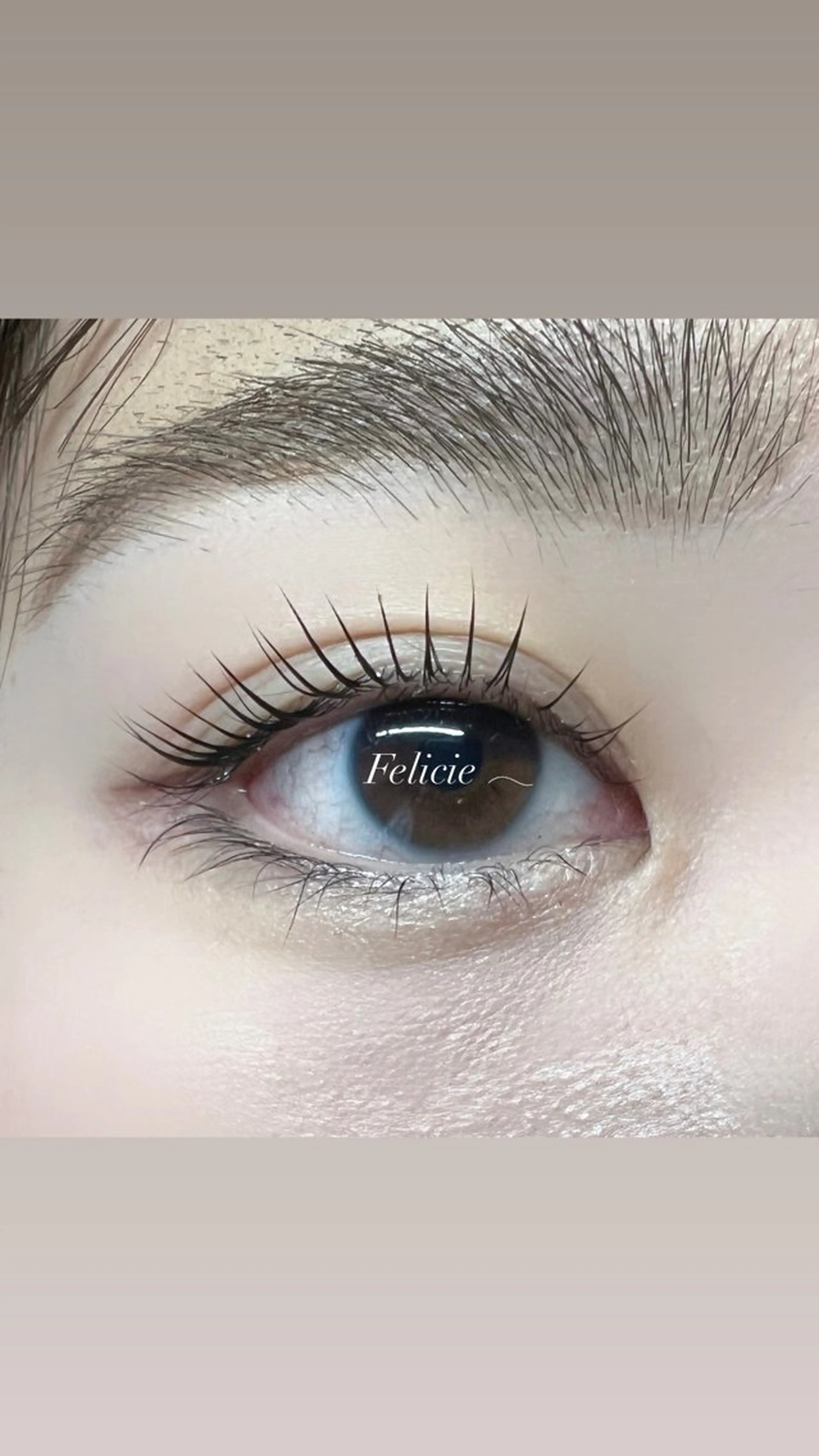 マツエク・マツパ パリジェンヌラッシュリフト マツパ Felicie＊ Sayakaのマツエク・マツパデザイン