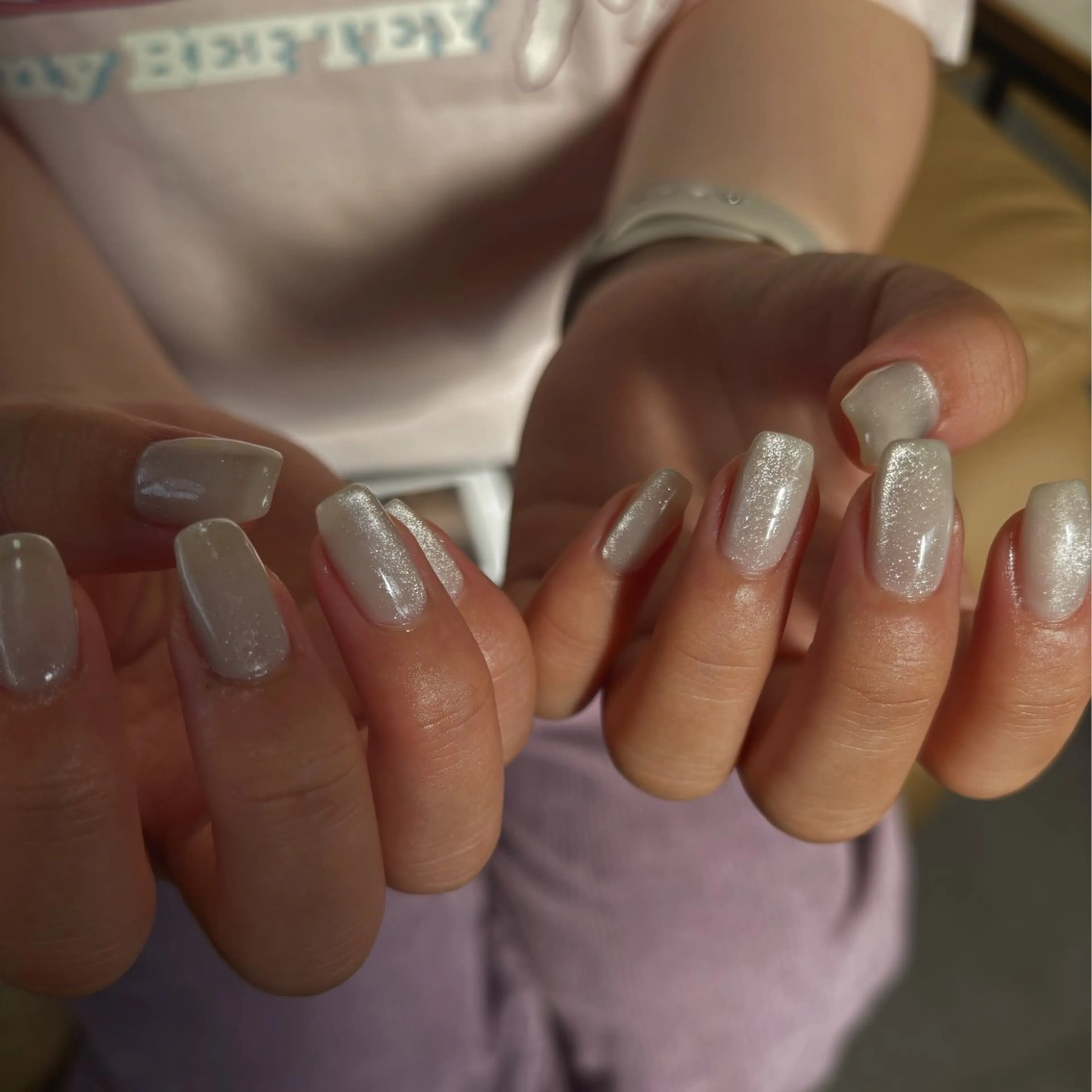 ネイル ジェルネイル キラキラネイル ラメ(グリッター) マグネットネイル ニュアンスネイル ハンドネイル tamu nail 　金町のネイルデザイン