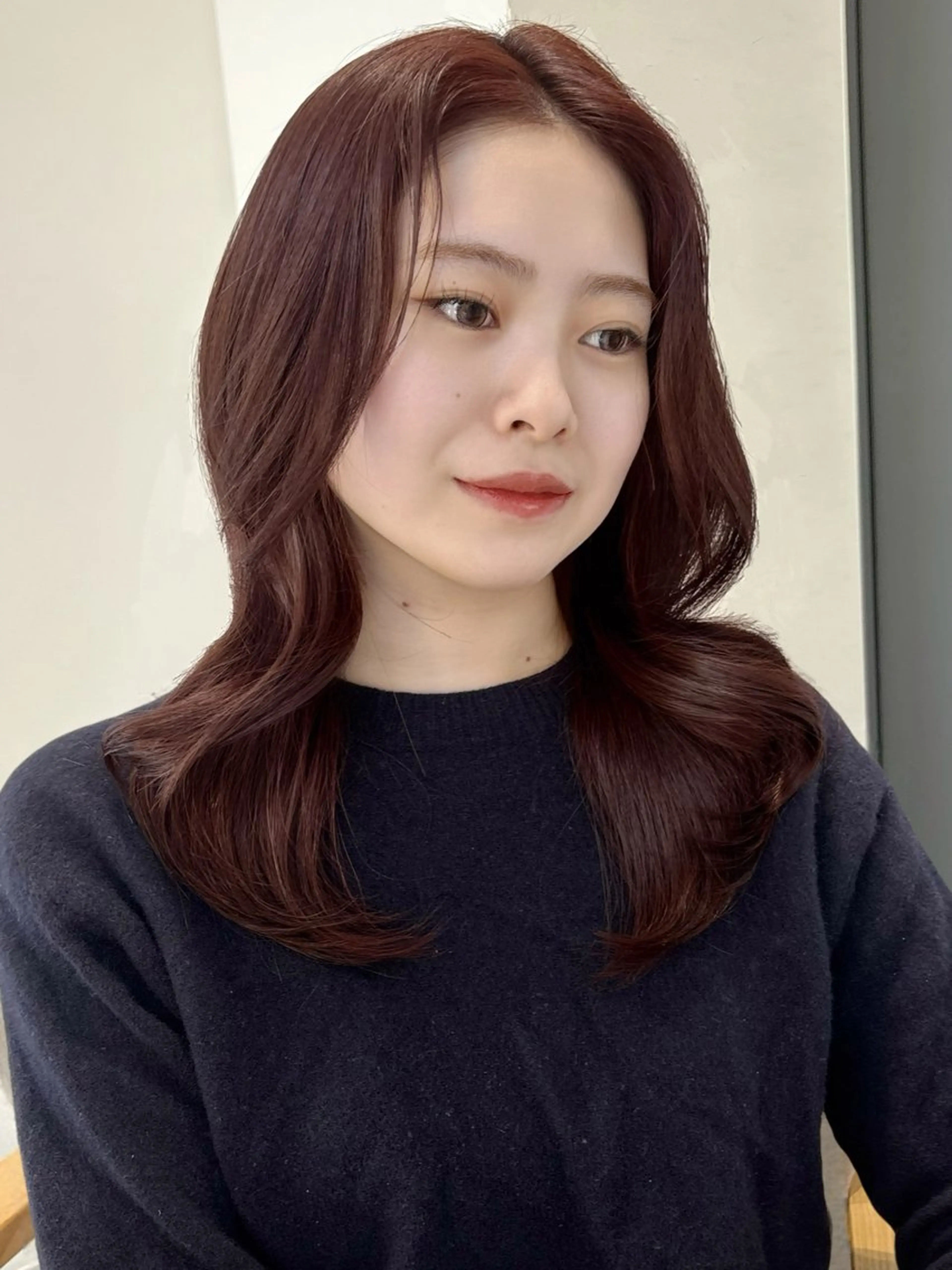 セミロング カラー 似合わせ前髪/ 小顔カット🎀そうのヘアスタイル