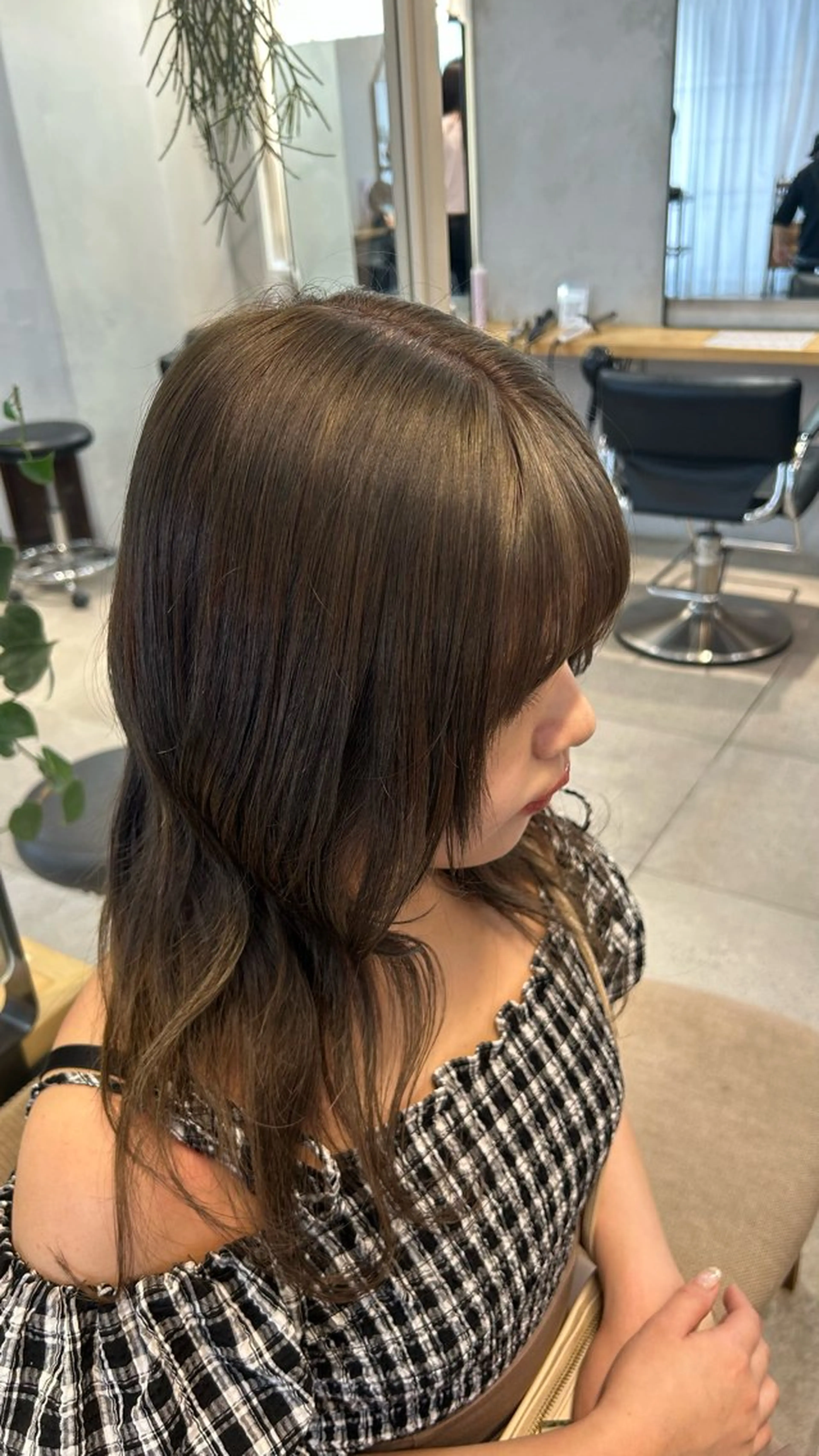 セミロング ヘアカラー トリートメント LOE所属・LOE Yuuka/42🩵のヘアスタイル