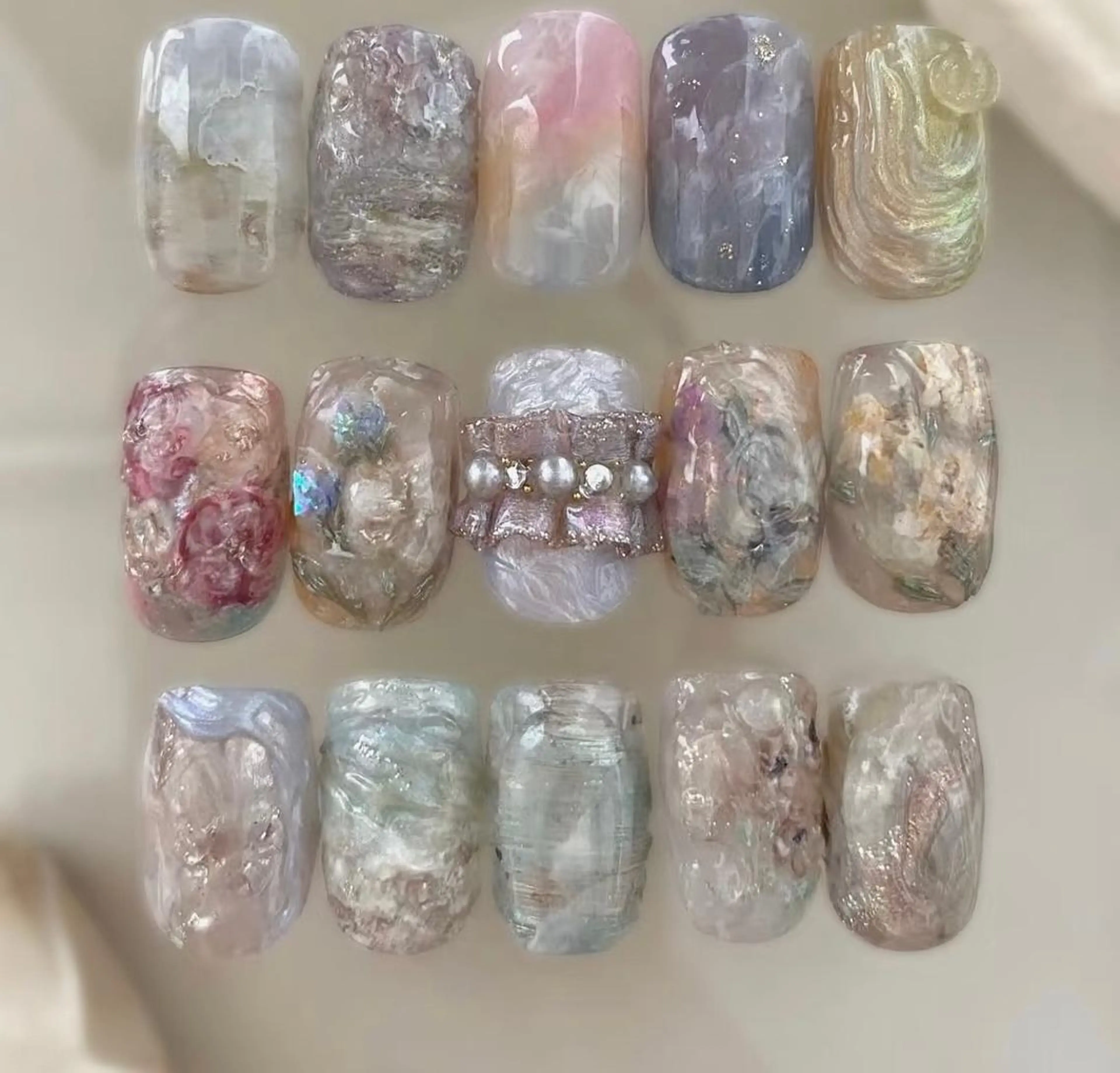 ネイル ニュアンスネイル ハンドネイル ハンドケア Yosora nailのネイルデザイン