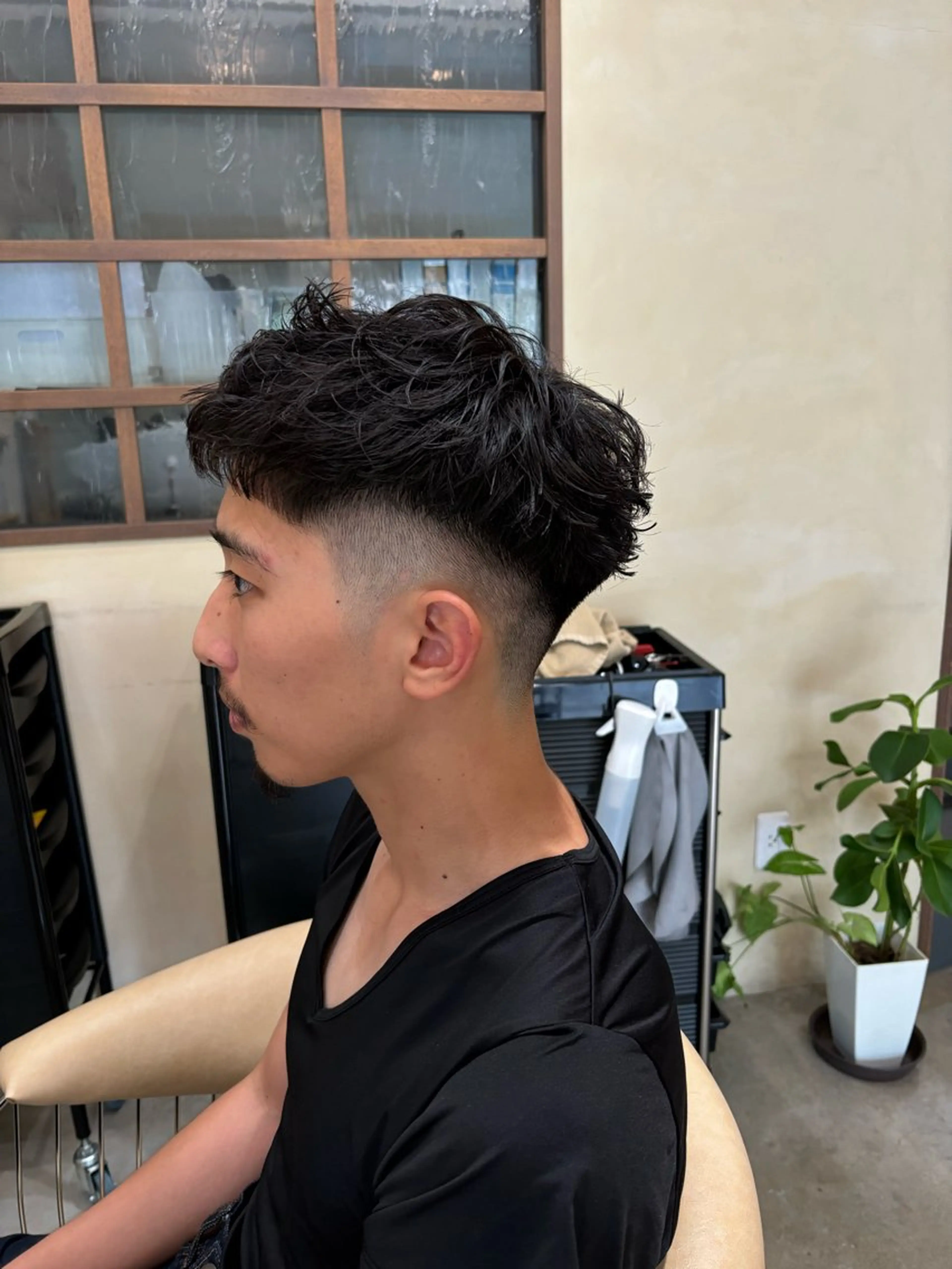 ショート メンズ カット パーマ 鹿児島 TSUBASAのヘアスタイル