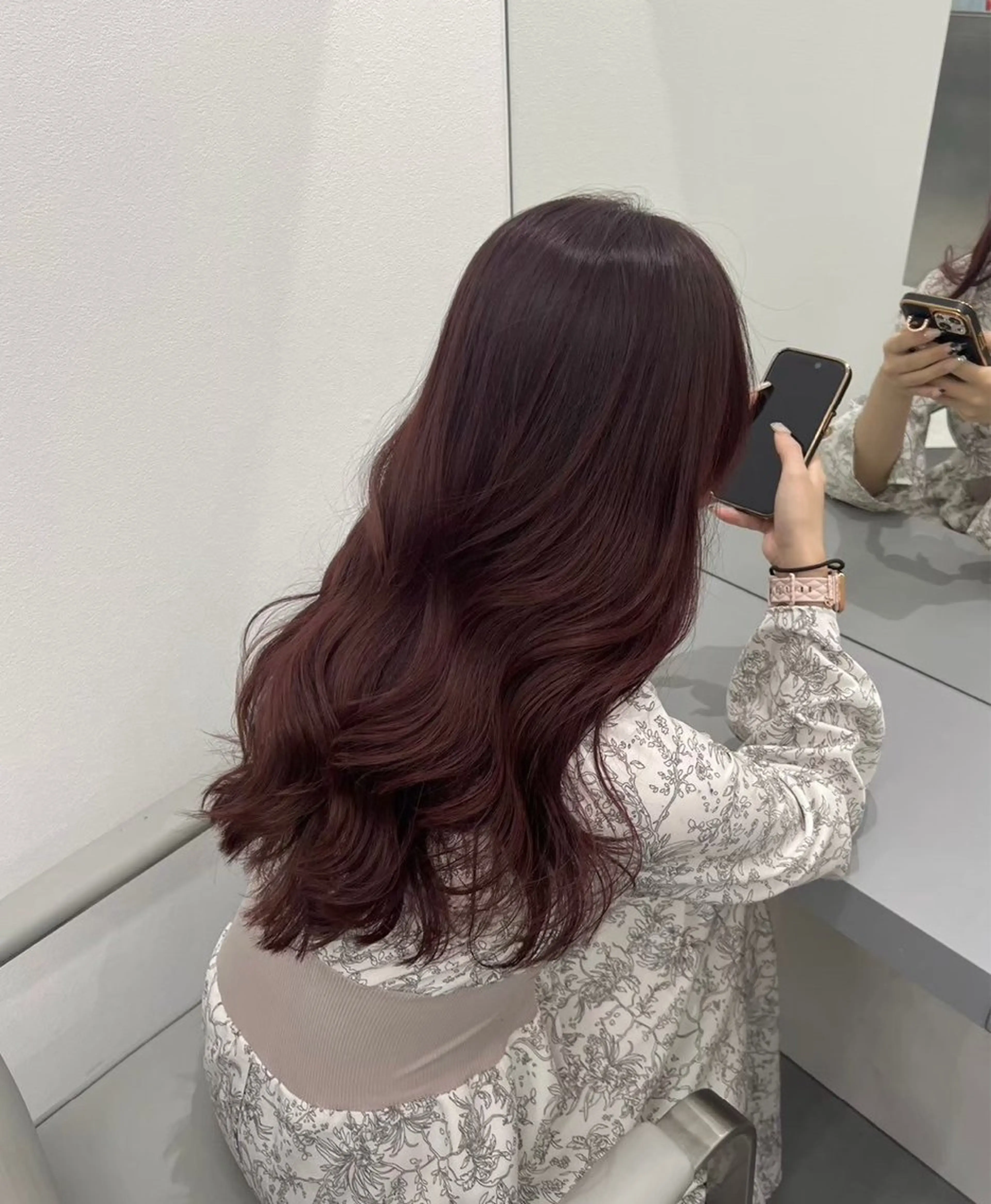 セミロング カット ヘアカラー miyuu/ボブ /透明感カラー🥣のヘアスタイル