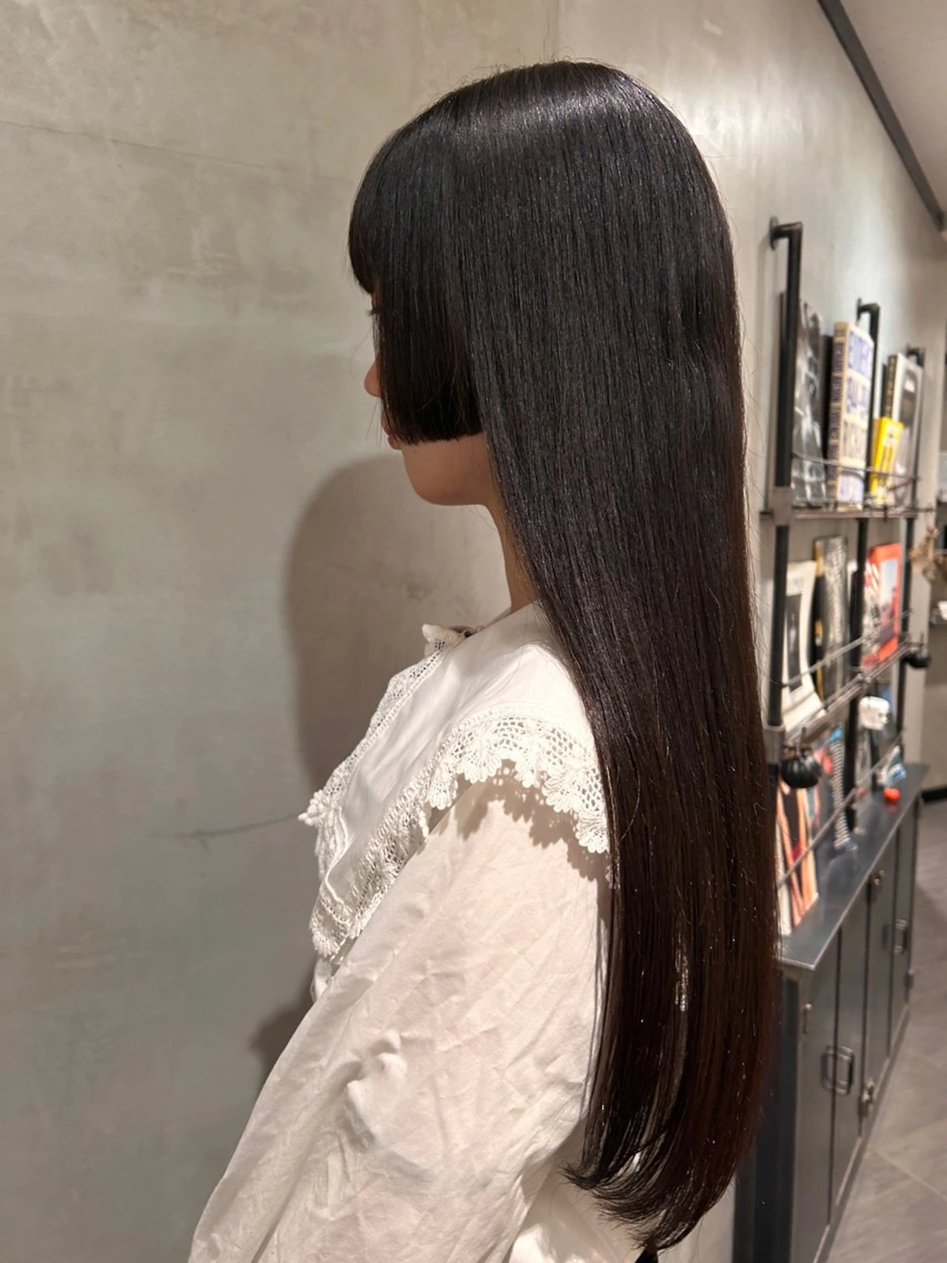 ロング 姫カット ロング 顔まわり/暖色 可愛い特化🎀ゆうなのヘアスタイル