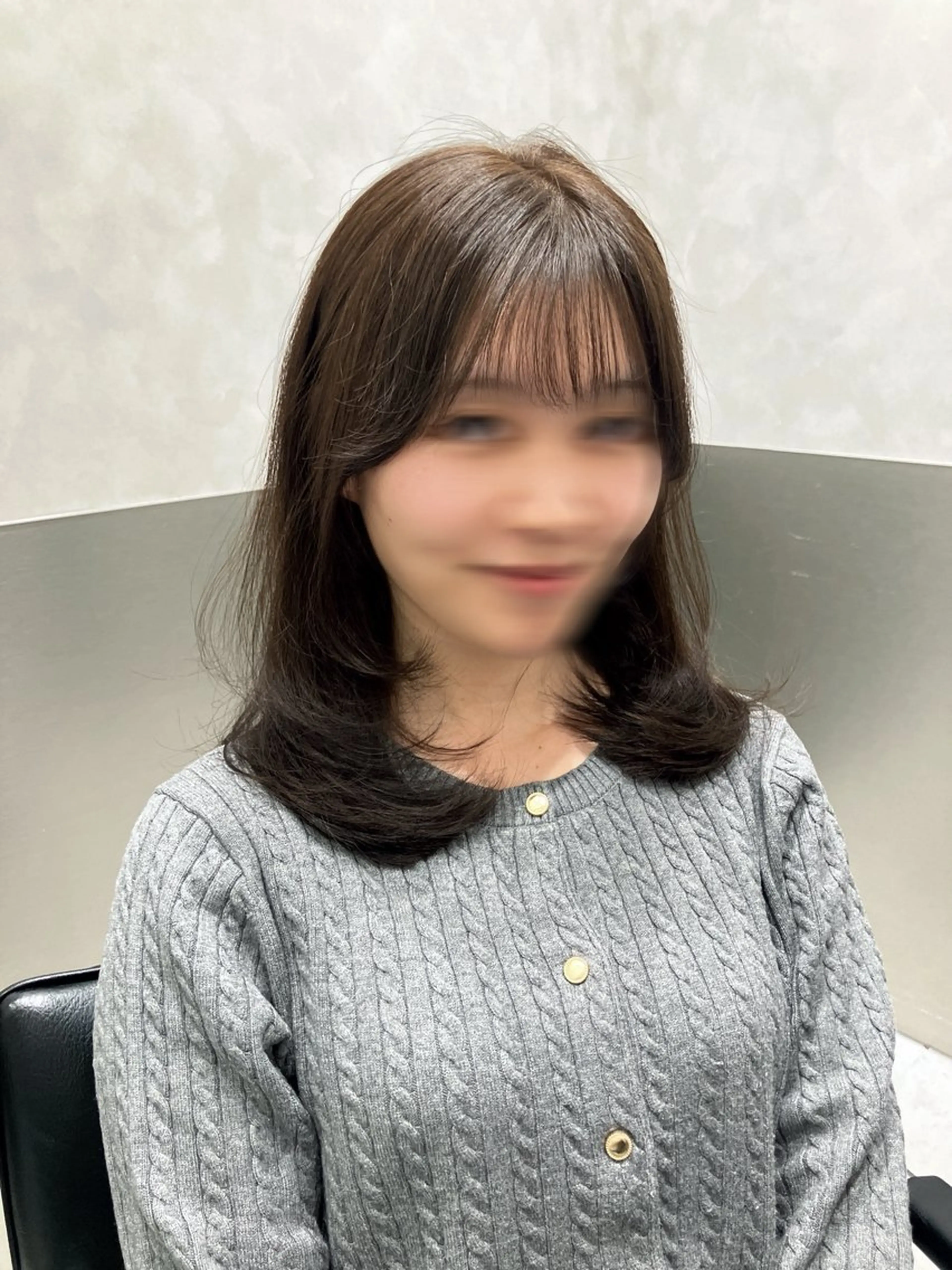 セミロング カラー カット ヘアカラー トリートメント GO TODAY SHAIRE SALON原宿vita店舗所属・💖ブリーチなし透明 感💖ASAHIのヘアスタイル