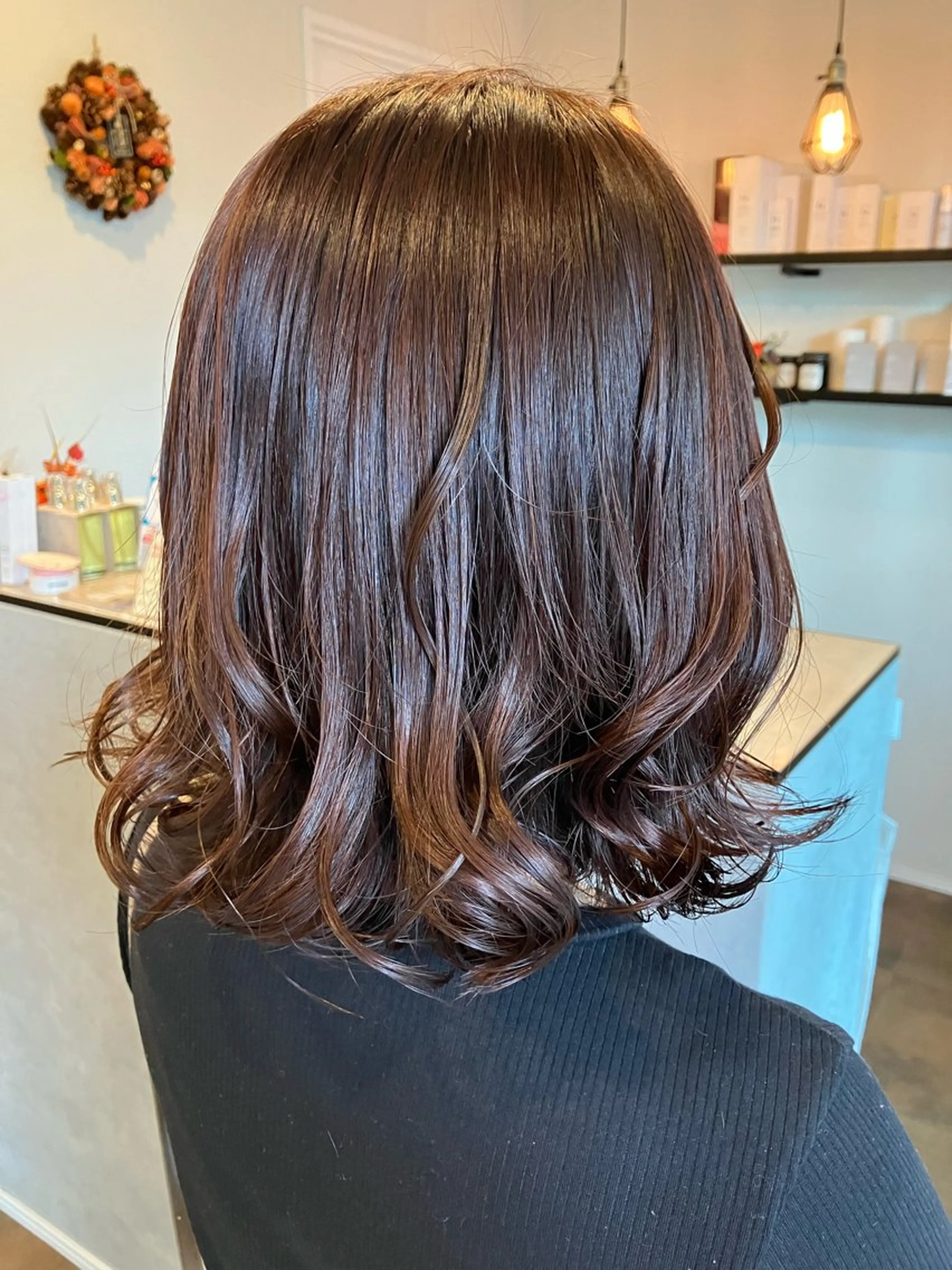 ミディアム カラー ブラウンカラー Hair&Make Nahoのマツエク・マツパデザイン