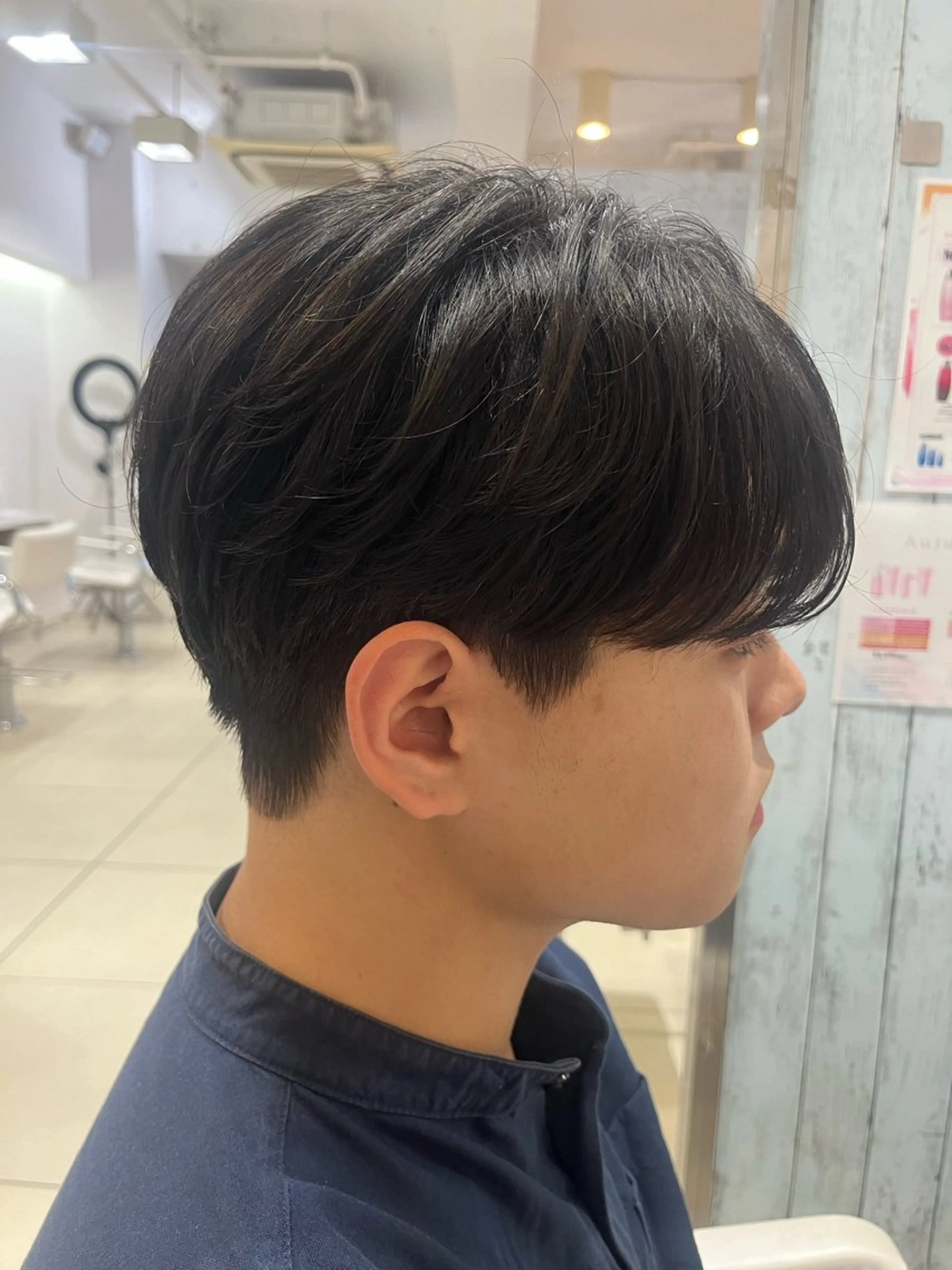 ショート パーマ メンズ ダウンパーマ マッシュ メンズパーマ シースルーマッシュ カット パーマ 韓国風メンズ/毛流れ ヘアなら須田龍世のヘアスタイル