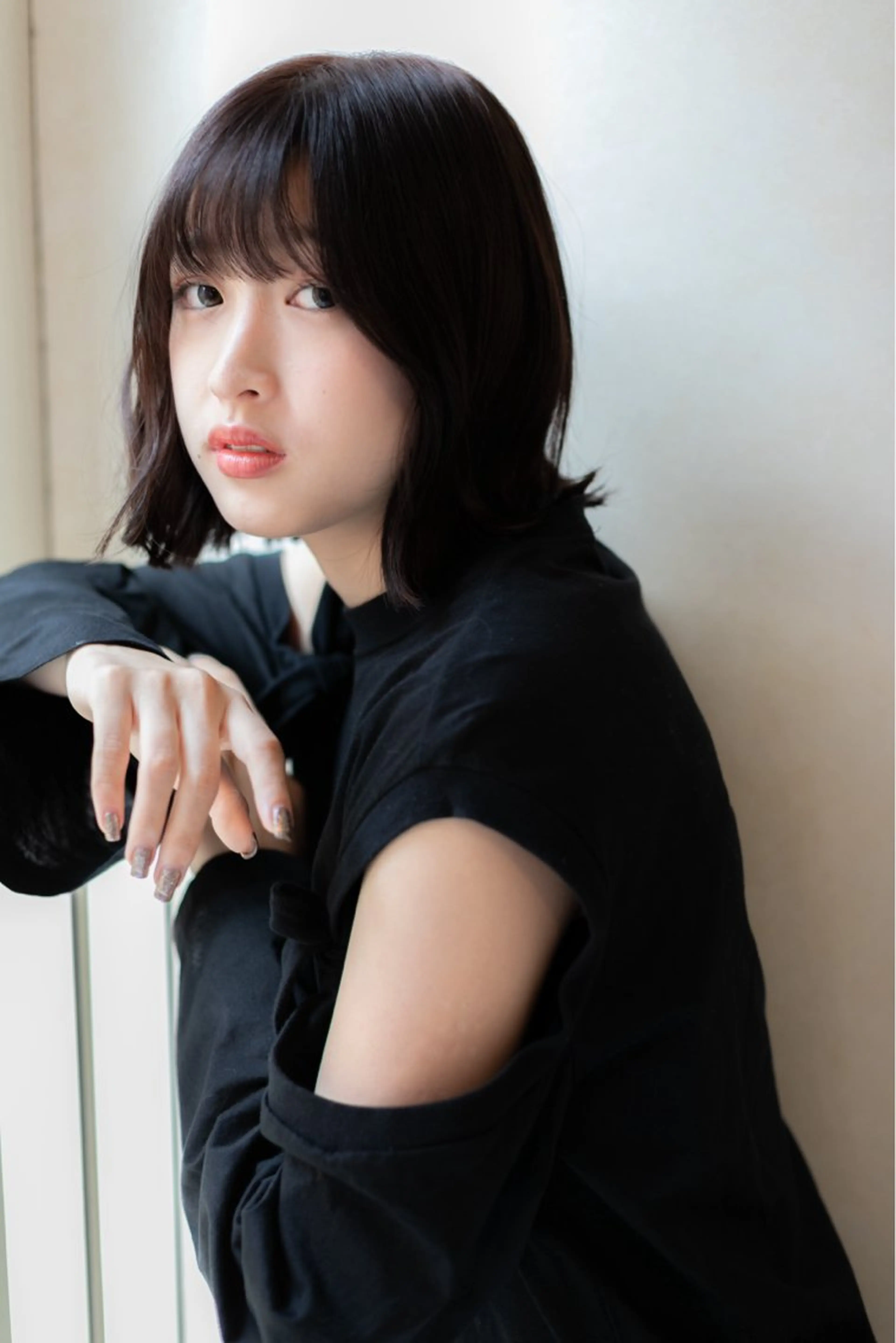 ミディアム 柳井 準平のヘアスタイル