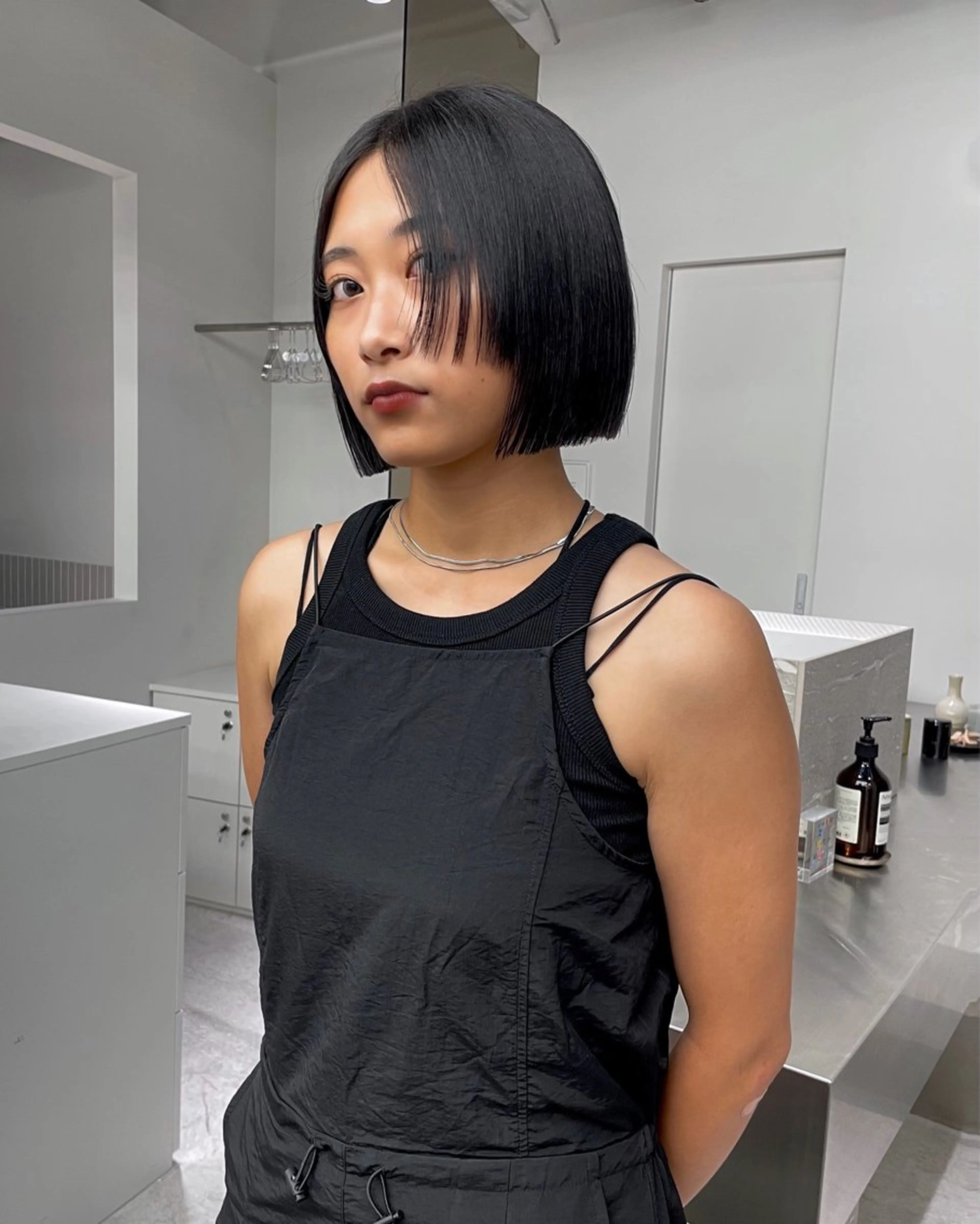 ショート ボブ stén所属・HARUKA/原宿 ハイトーン/レイヤーのヘアスタイル