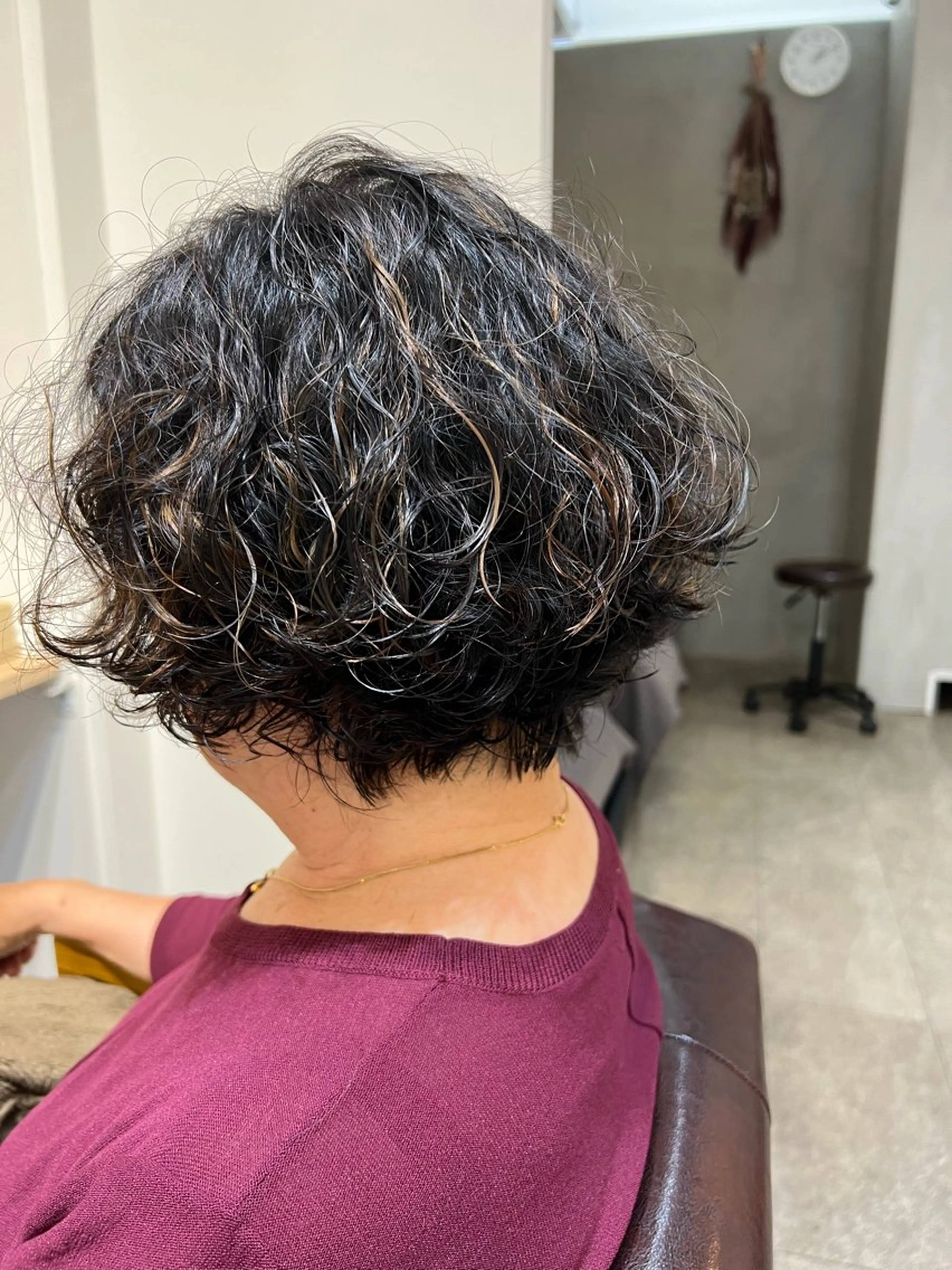 ショート カラー パーマ 南雲 由麻のヘアスタイル