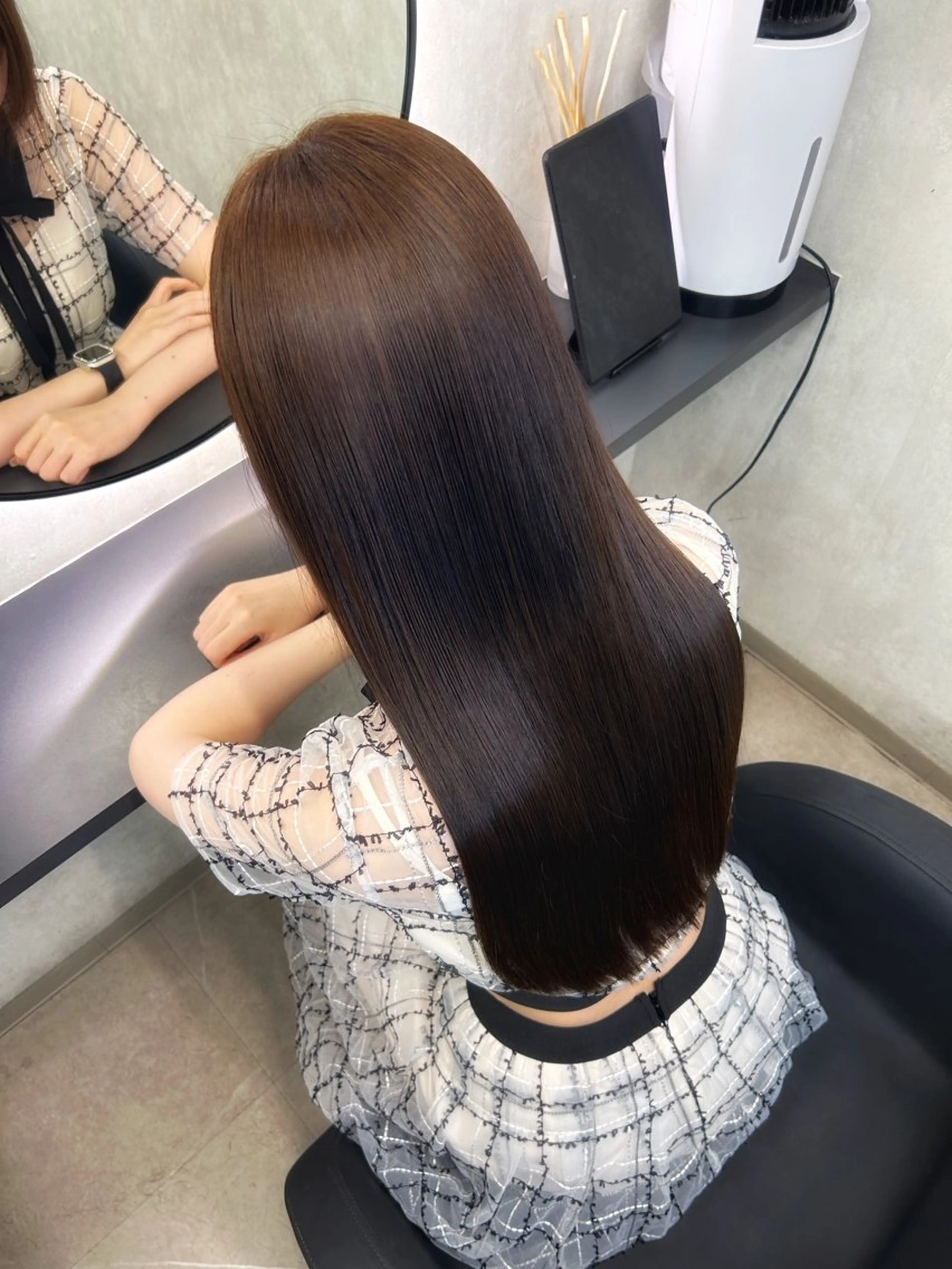 ロング カラー カット ヘアカラー トリートメント 新宿/美髪矯正 髪質改善/韓国風山本のヘアスタイル