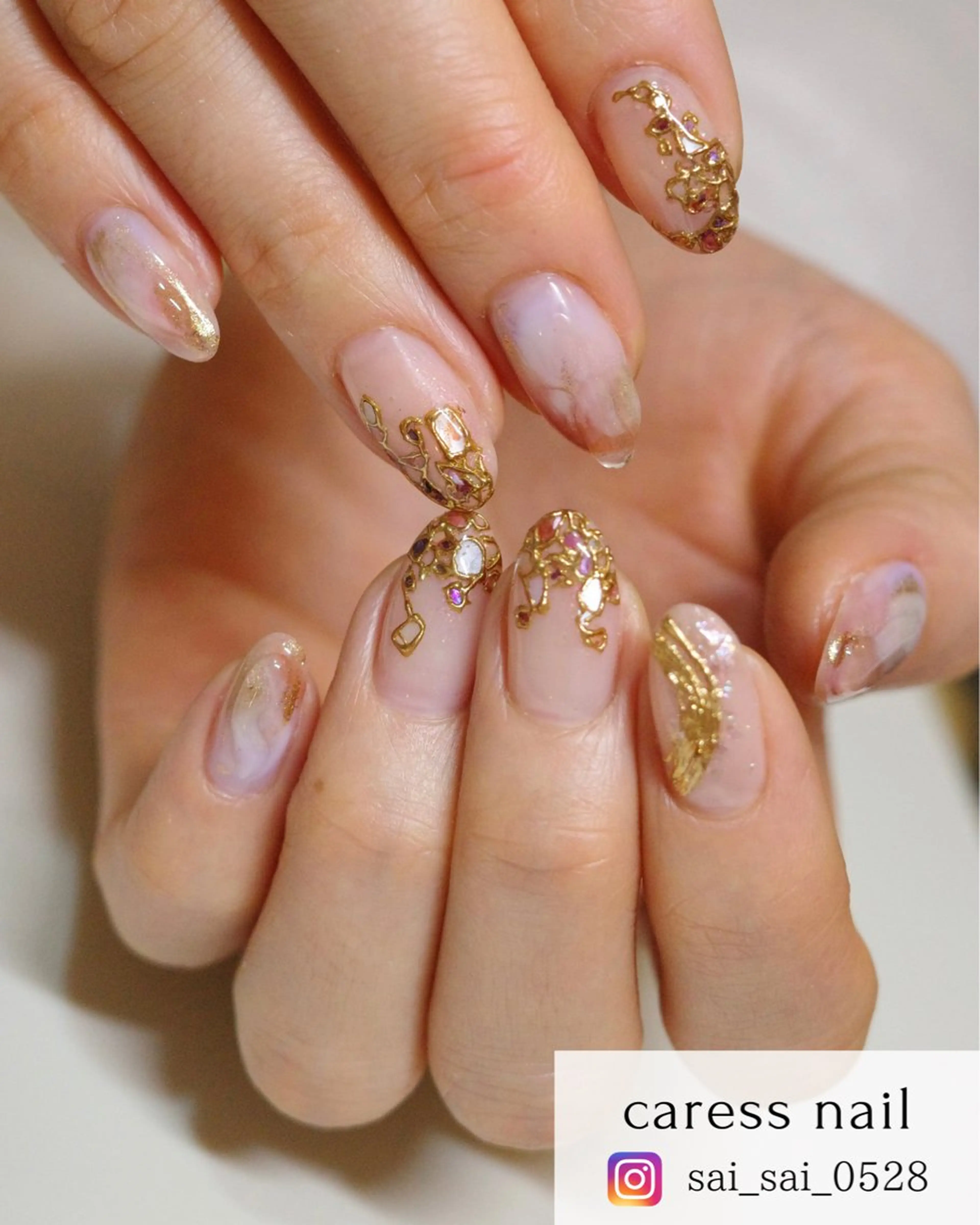 ネイル caress nail カレスネイル 代々木上原所属・カレスネイル さいのネイルデザイン