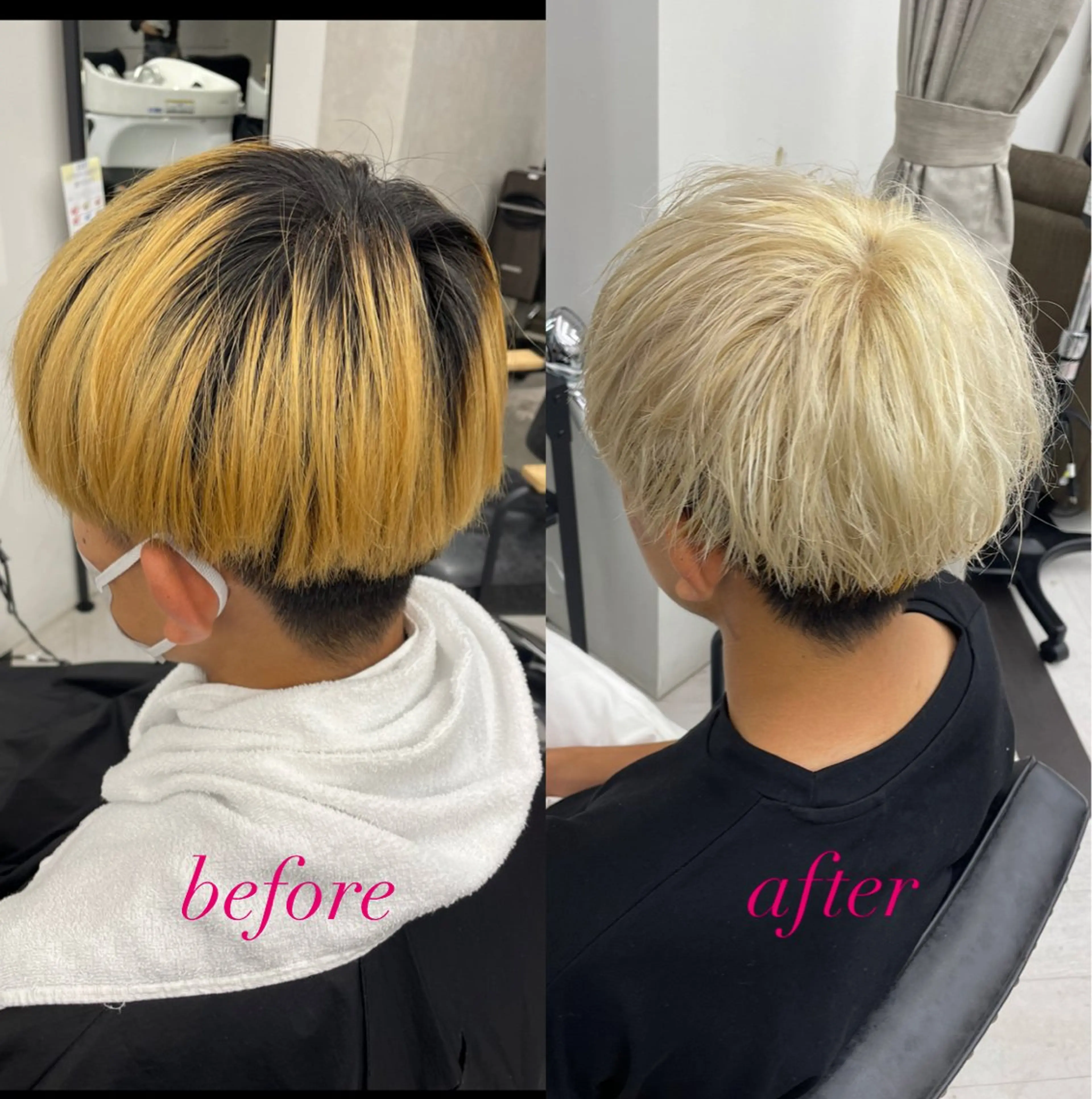 ショート カラー メンズ 暖色/艶髪/ 透明感カラー/なおとのヘアスタイル