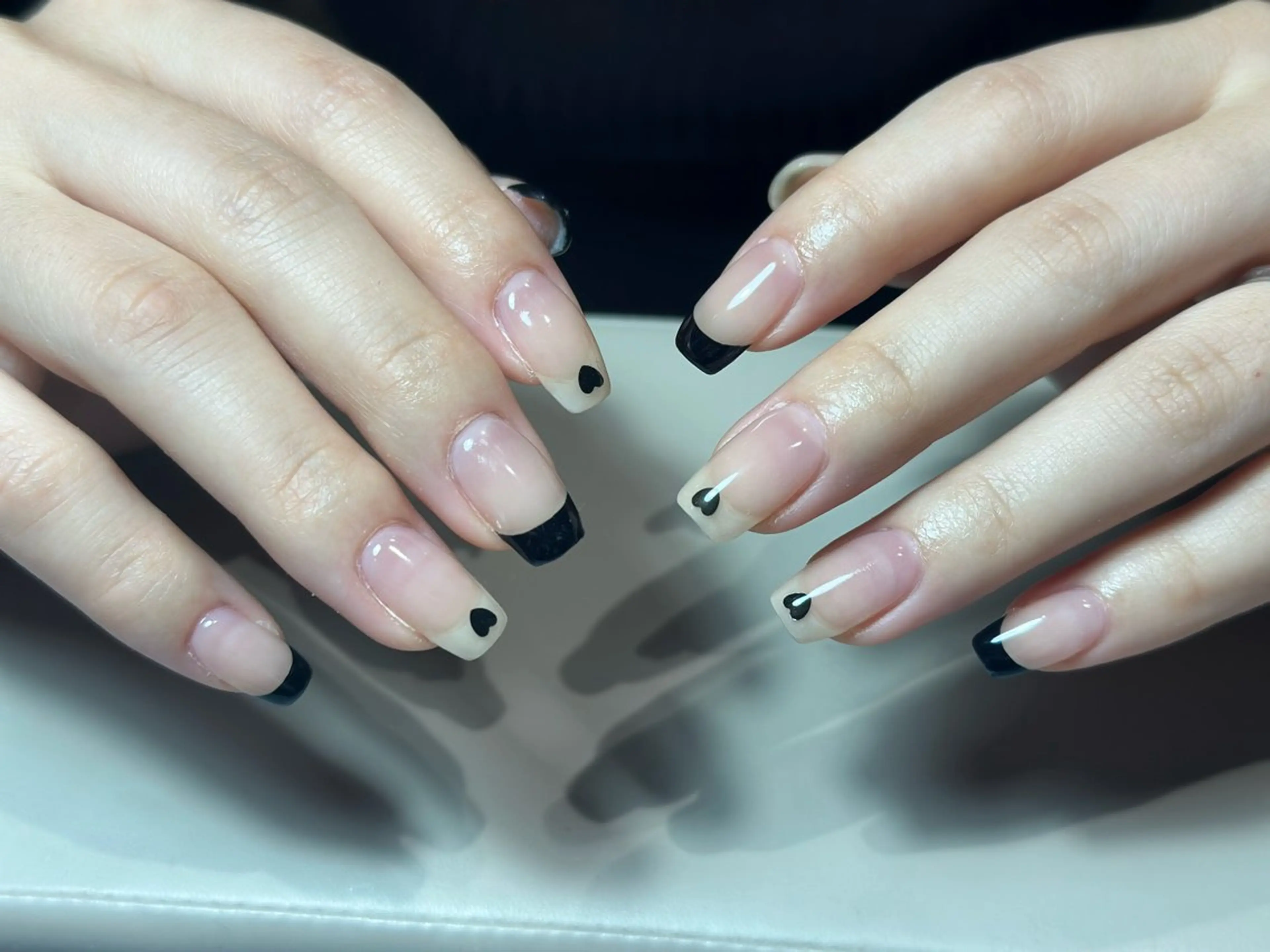 ネイル ハート Yarm As Etel　。のネイルデザイン