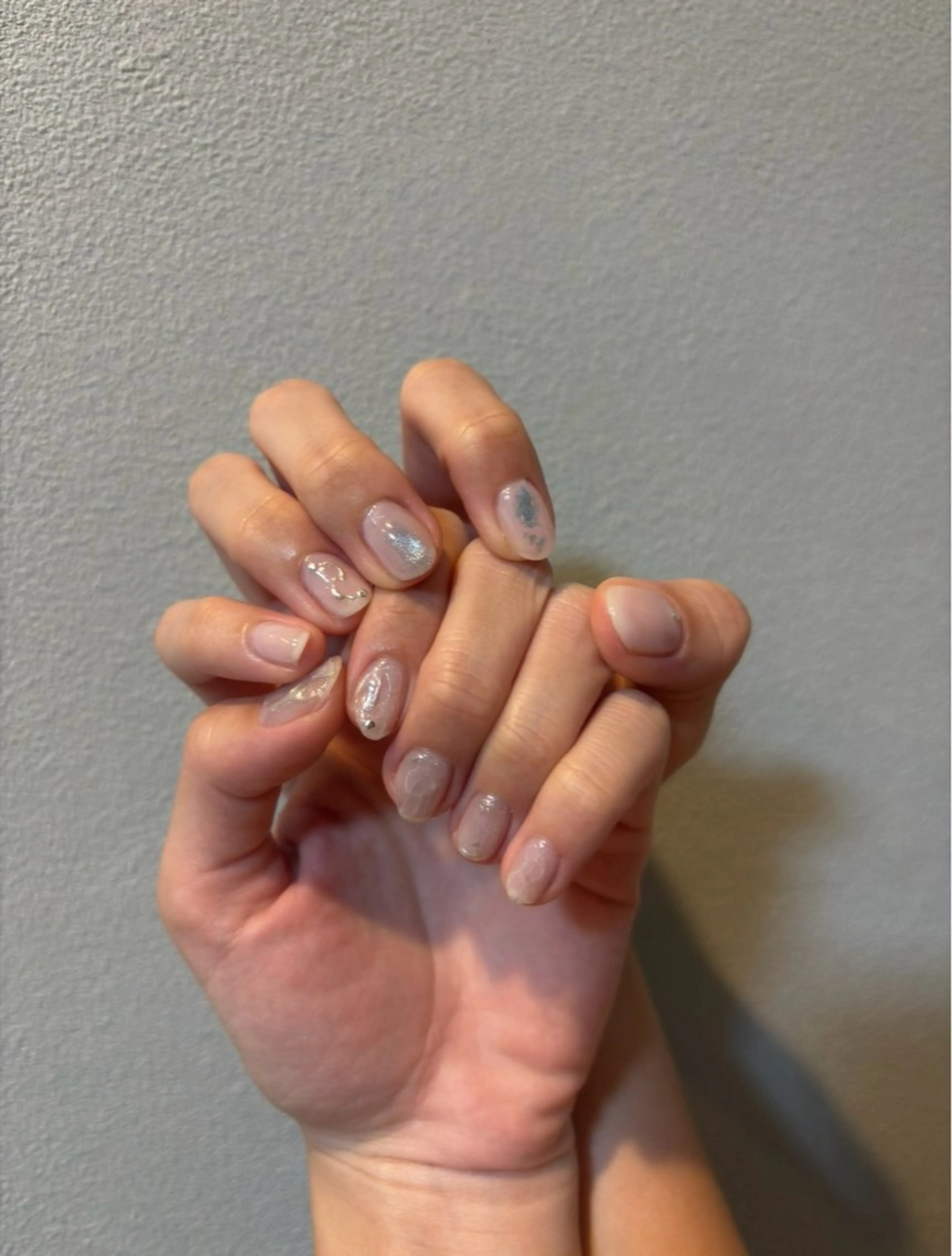 【オフ無】ニュアンスネイルの写真