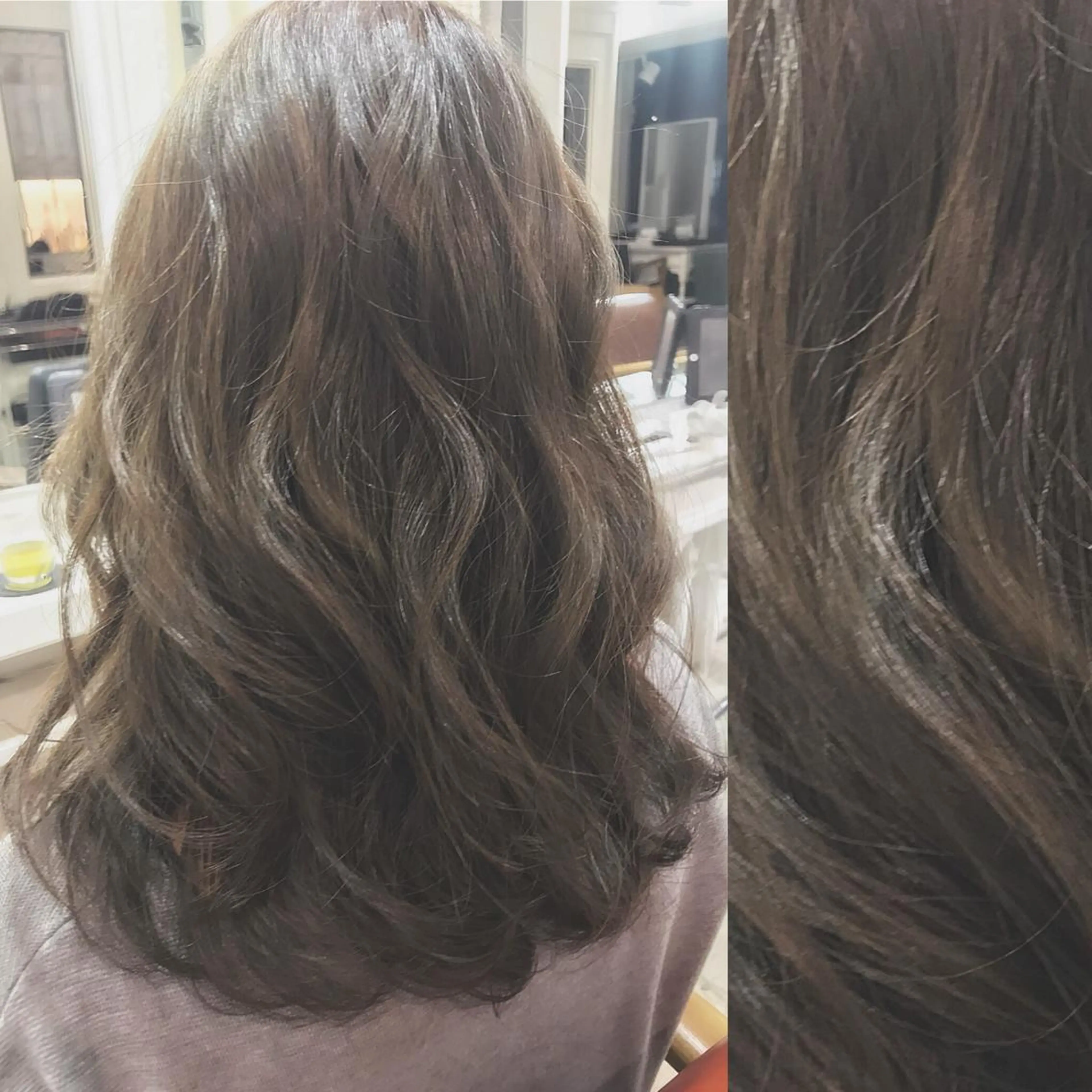 セミロング カラー 透明感カラー イルミナカラー KANOI 銀座中央通り所属・上條 航平のヘアスタイル