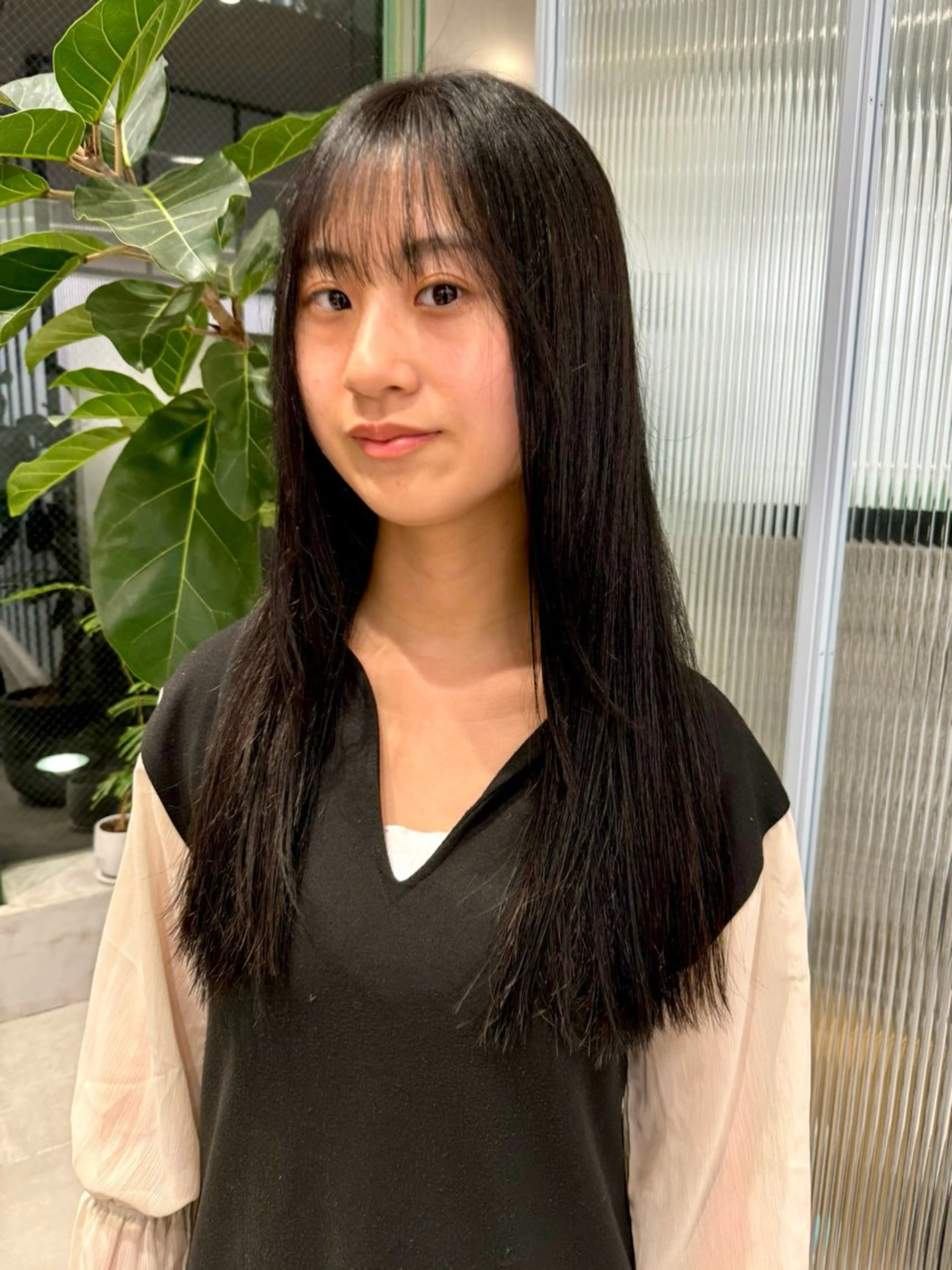 ロング カラー ヘアカラー ひかり／ショート ／似合わせカットのヘアスタイル