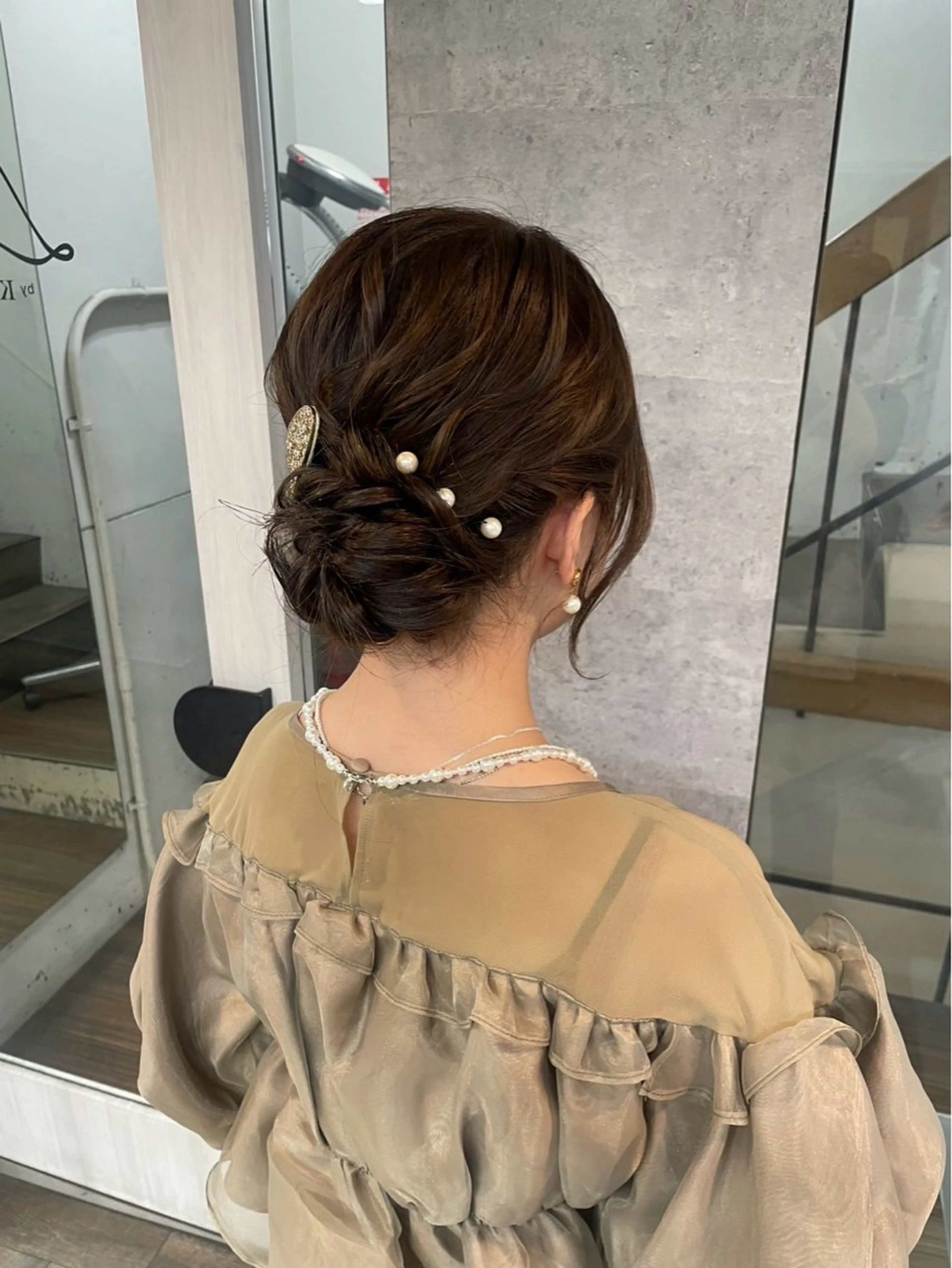 ヘアアレンジ MIREI /韓国風 ショート/大阪美容室のヘアスタイル