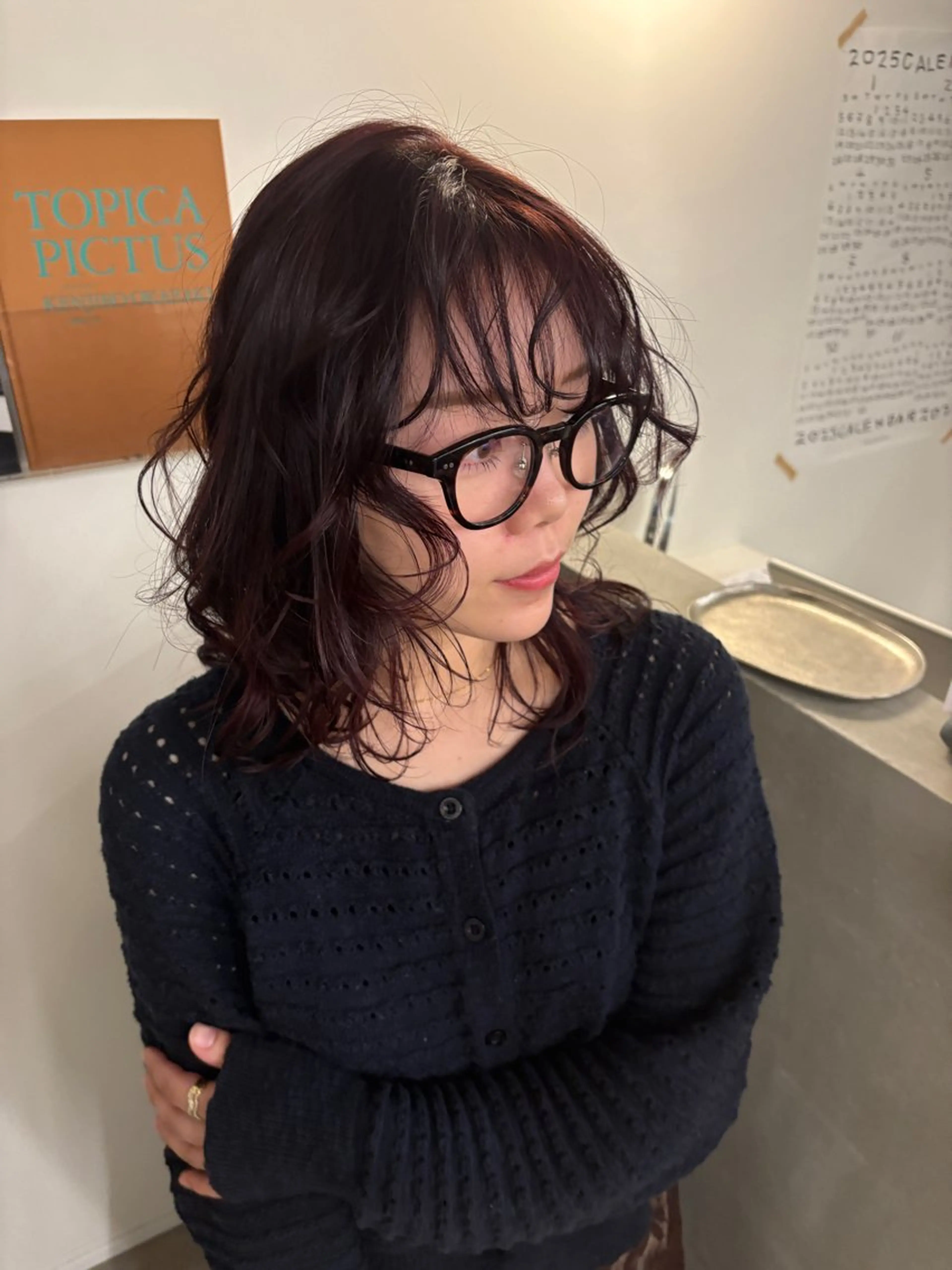 セミロング カラー カット ヘアカラー トリートメント tonari所属・ブリーチモデル/ カットモデル/Riaのヘアスタイル