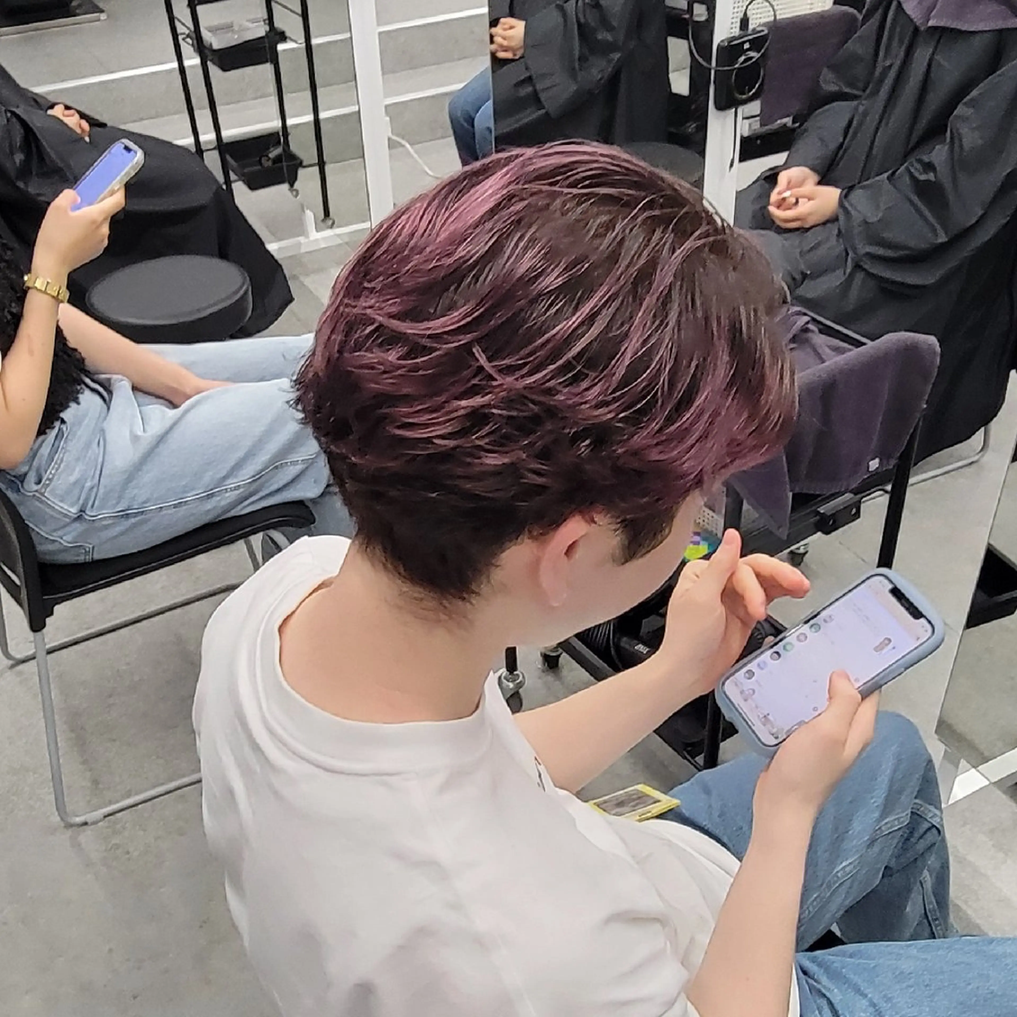 メンズ カラー ヘアアレンジ ブラウンカラー 透明感カラー オレンジ ピンクカラー 銀座/ショート/ メンズ/HINOKIのヘアスタイル