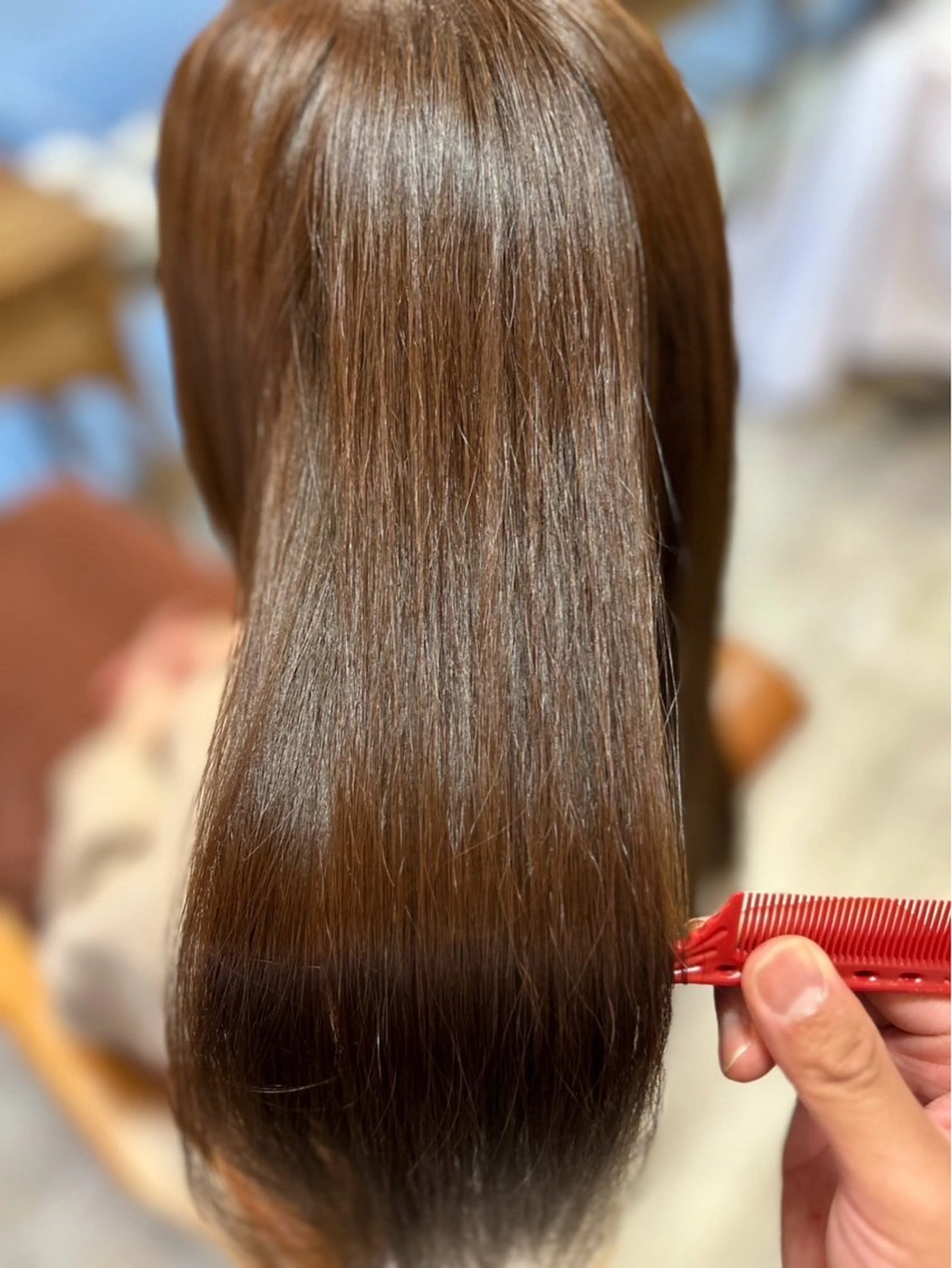 ロング カット 縮毛矯正 🫧髪質改善🫧 ‎SERINA⟡.·のヘアスタイル