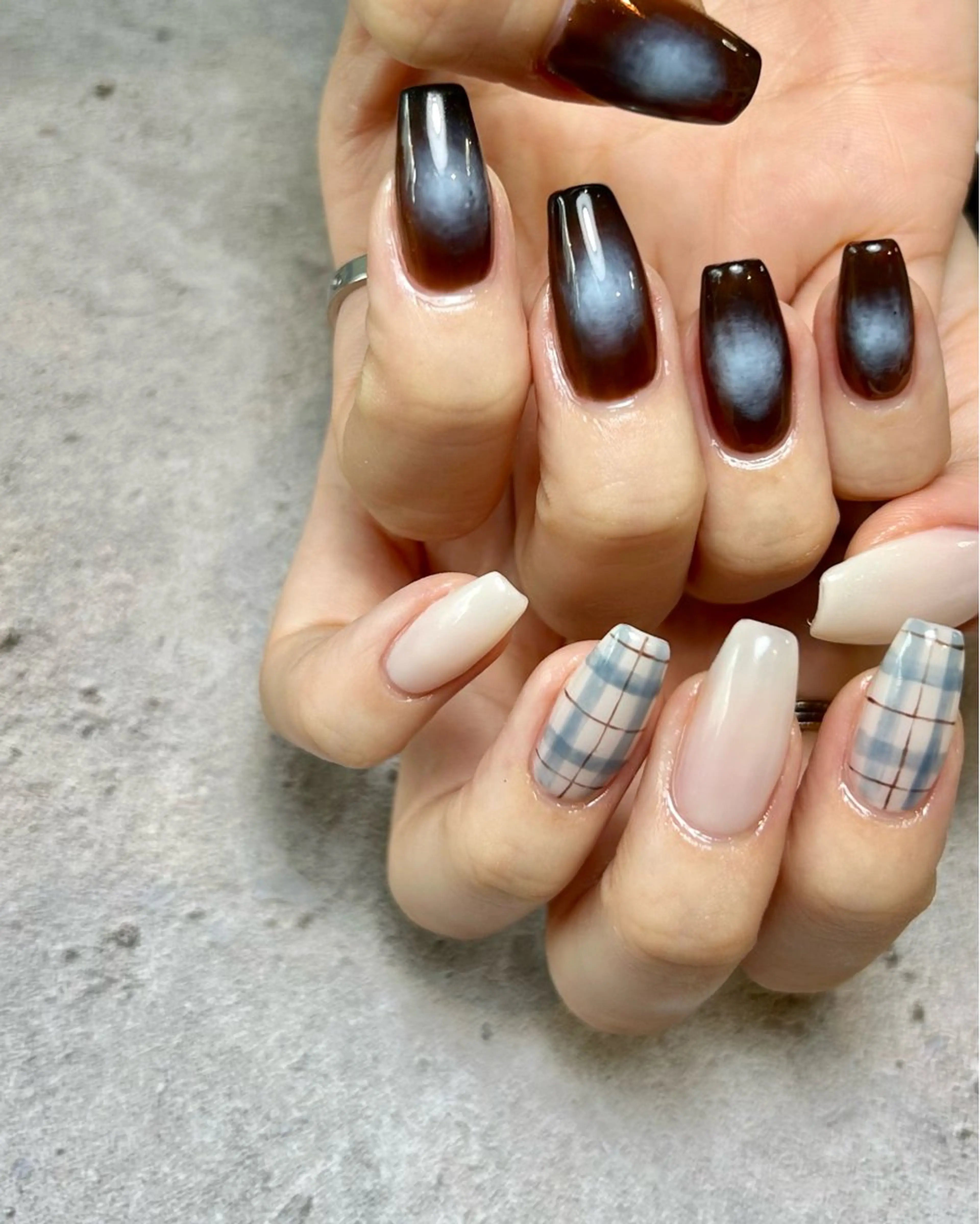 ネイル 持ち込み スカルプネイル ハンドネイル Reflection marikoのネイルデザイン