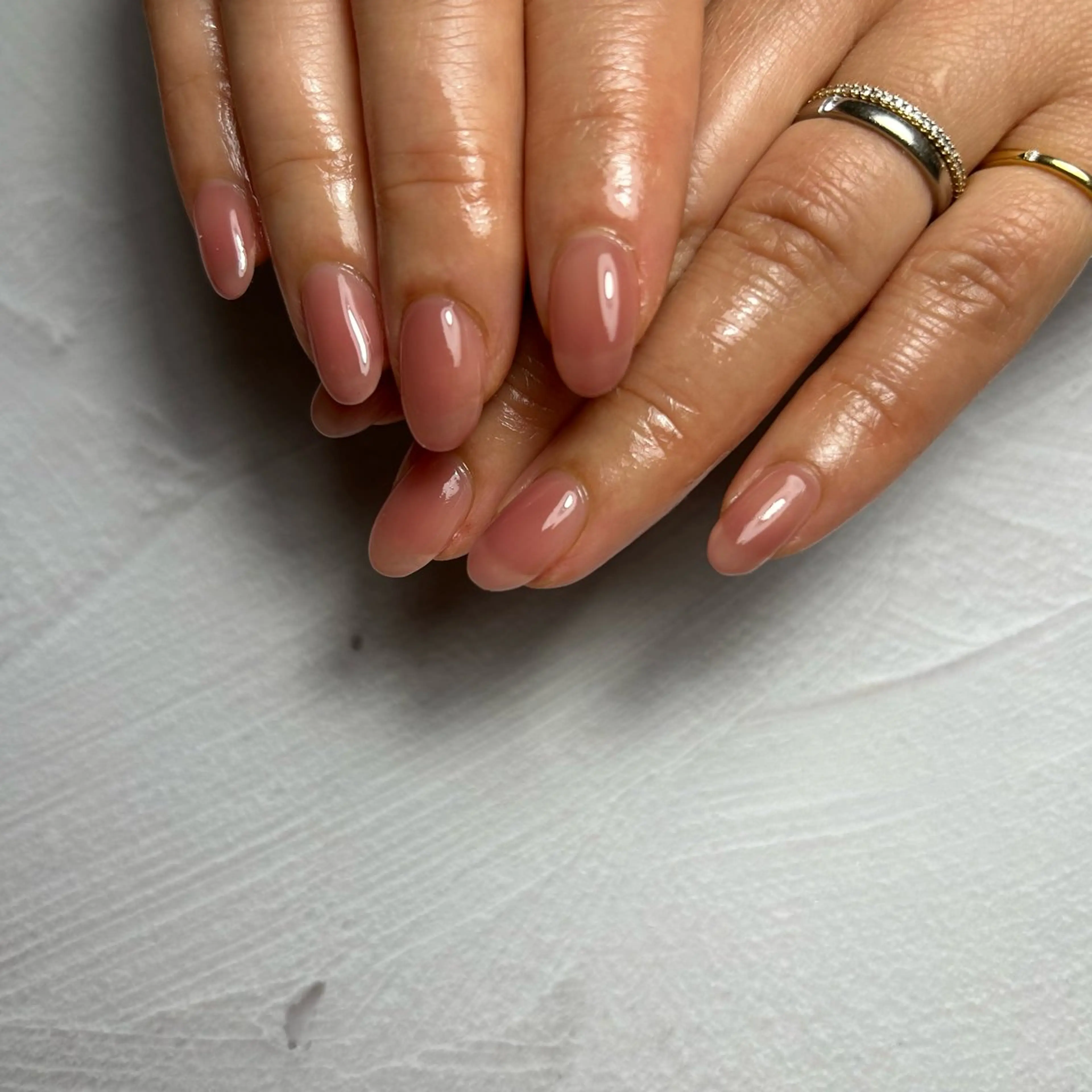 ネイル ワンカラーネイル 春ネイル ハンドネイル soa.Aika 自爪育成のネイルデザイン