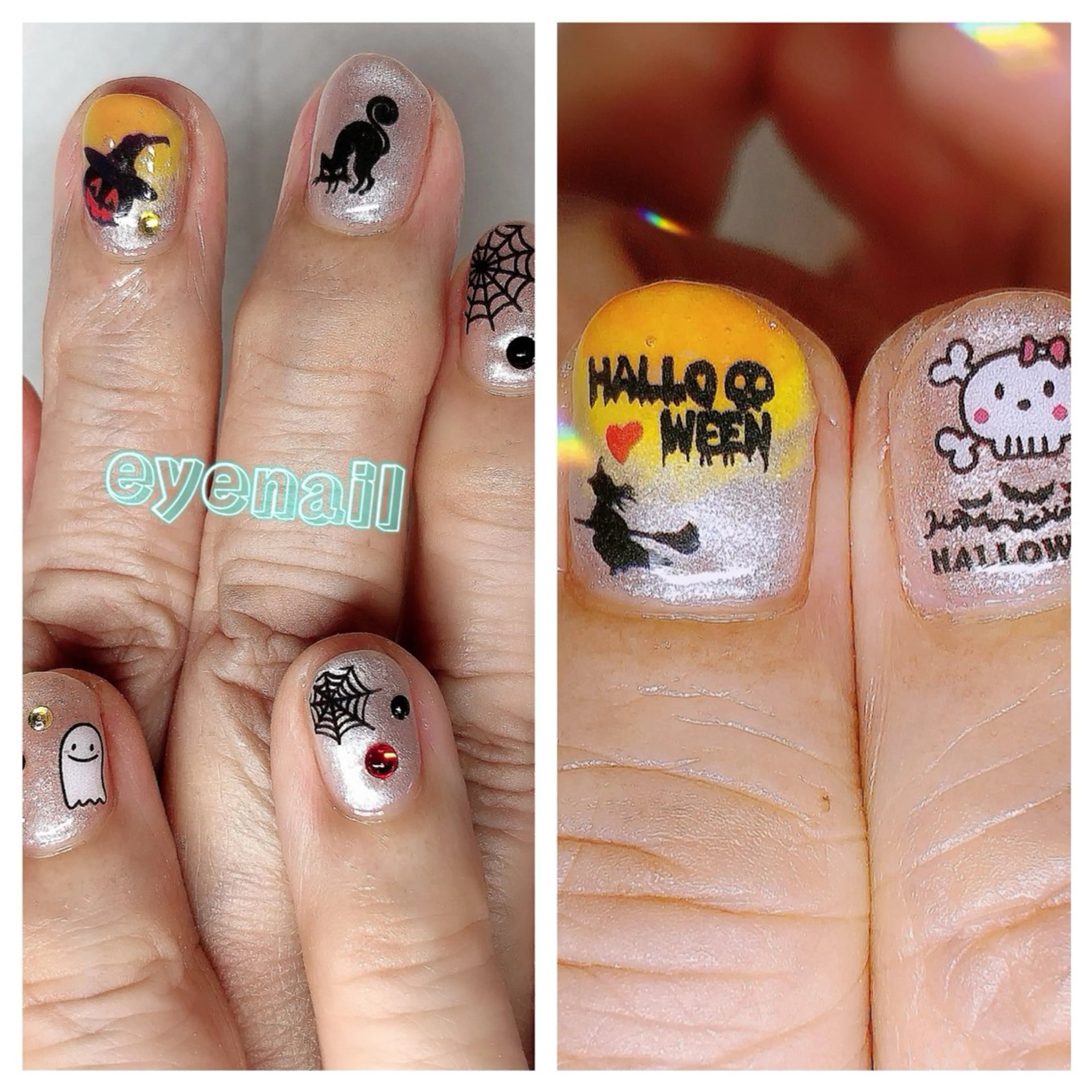 ネイル ハロウィン Eye nailのネイルデザイン