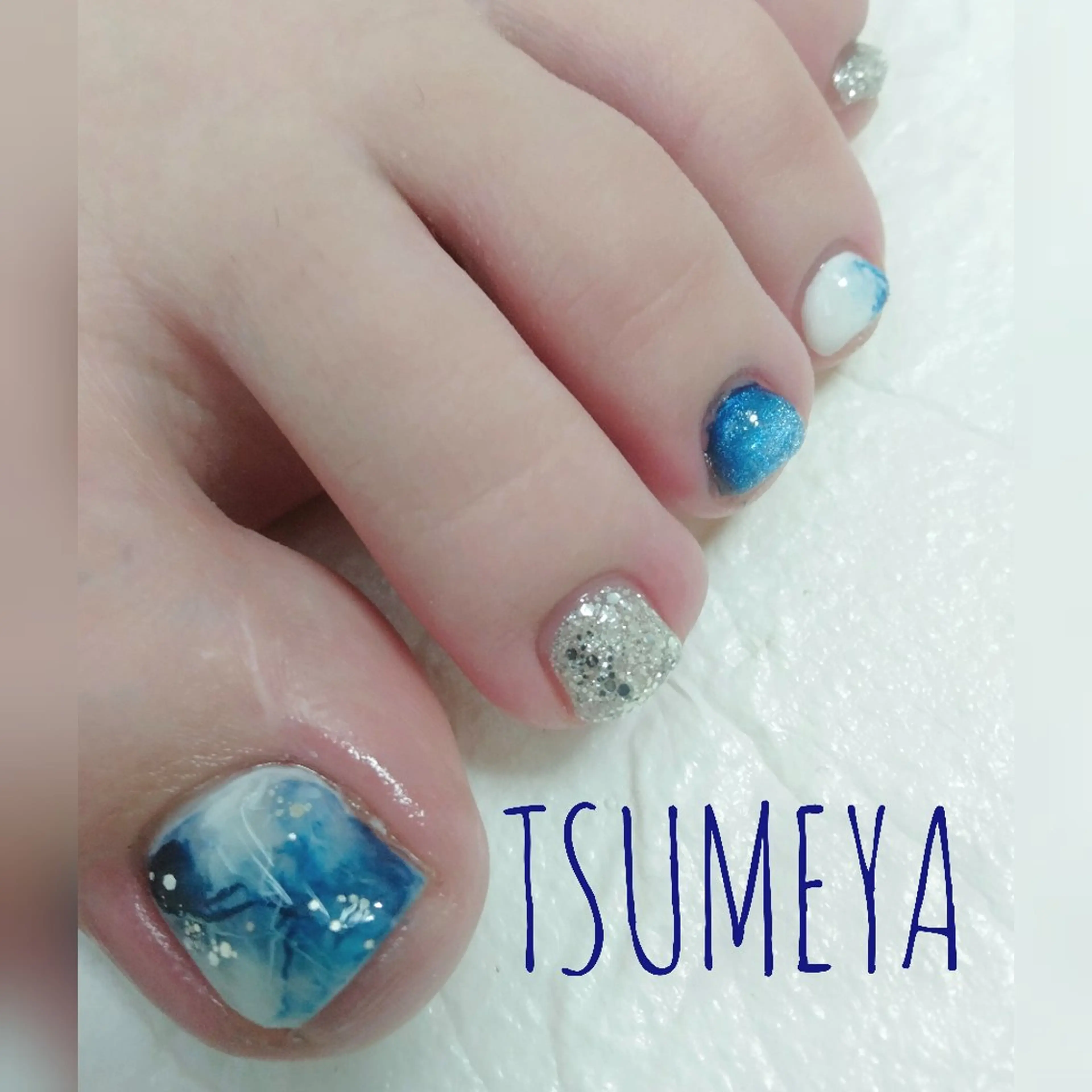 ネイル 大理石ネイル(マーブル) ハンドネイル _TSUMEYA _のネイルデザイン