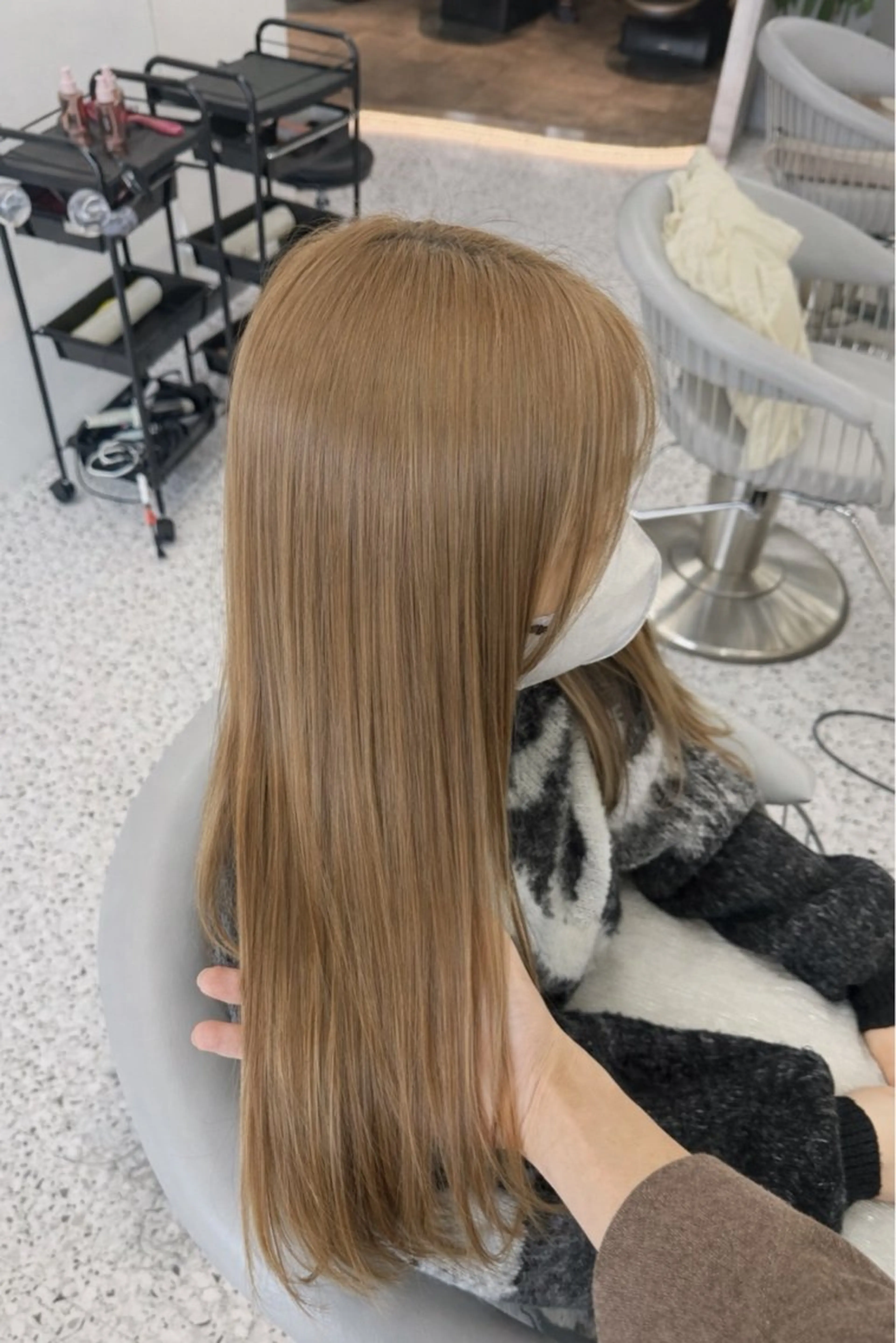 ロング カラー カット ヘアカラー トリートメント 博多ベージュ 🐻松井傑のヘアスタイル