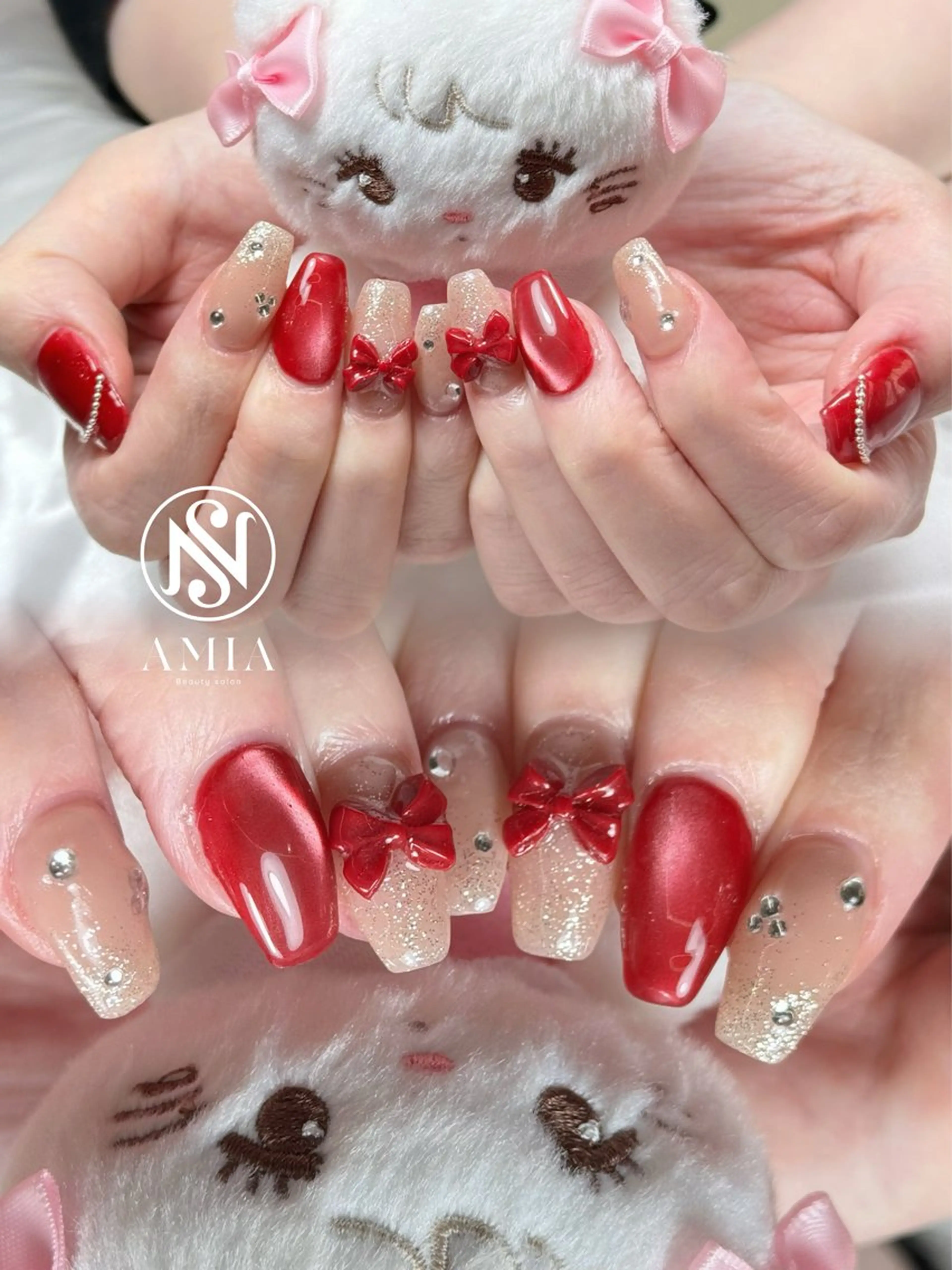 [ハンド]チップ長さだし＆シンプル持ち込みデザインの写真