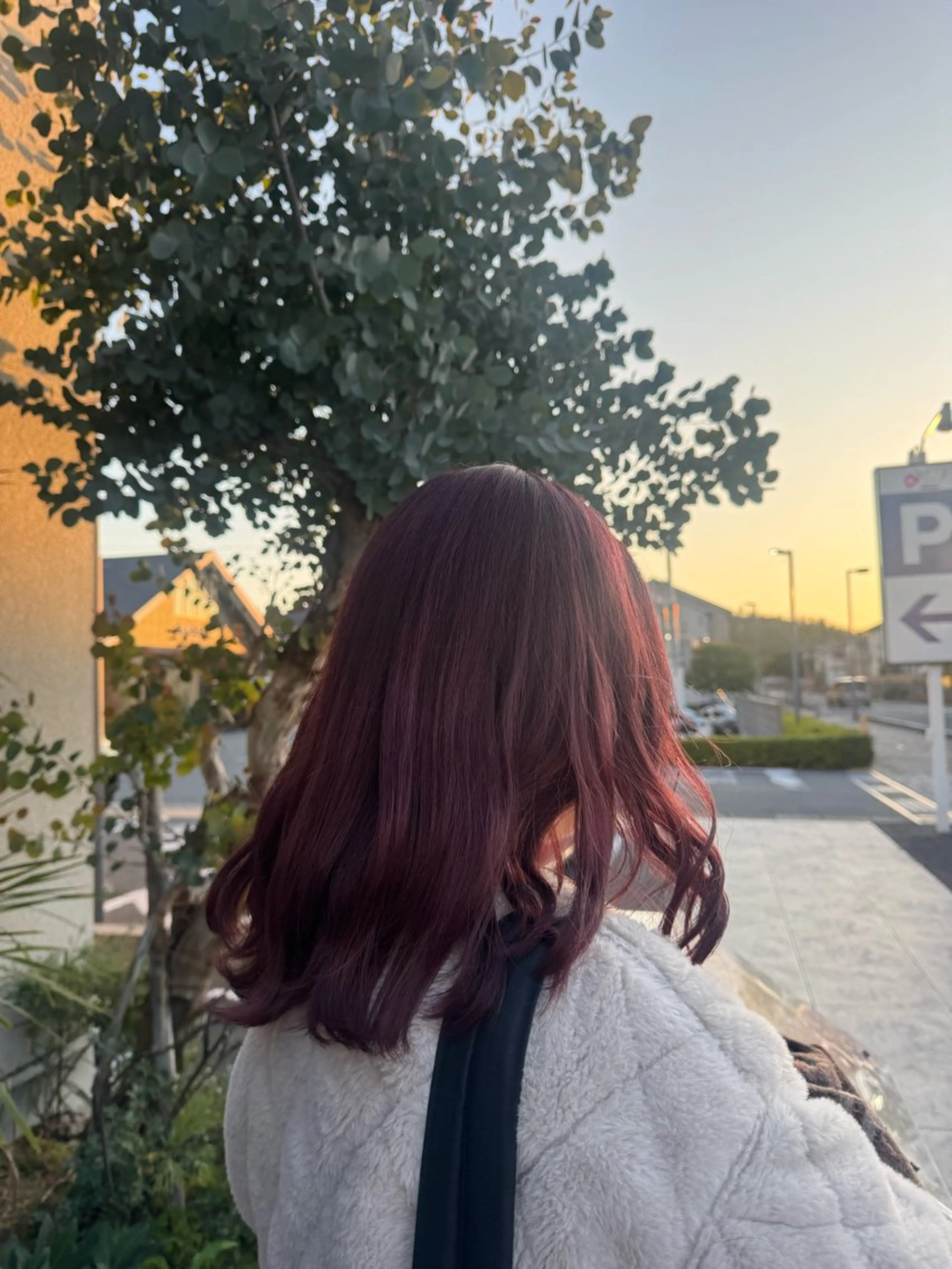 ミディアム ヘアカラー 宮垣 七海のヘアスタイル