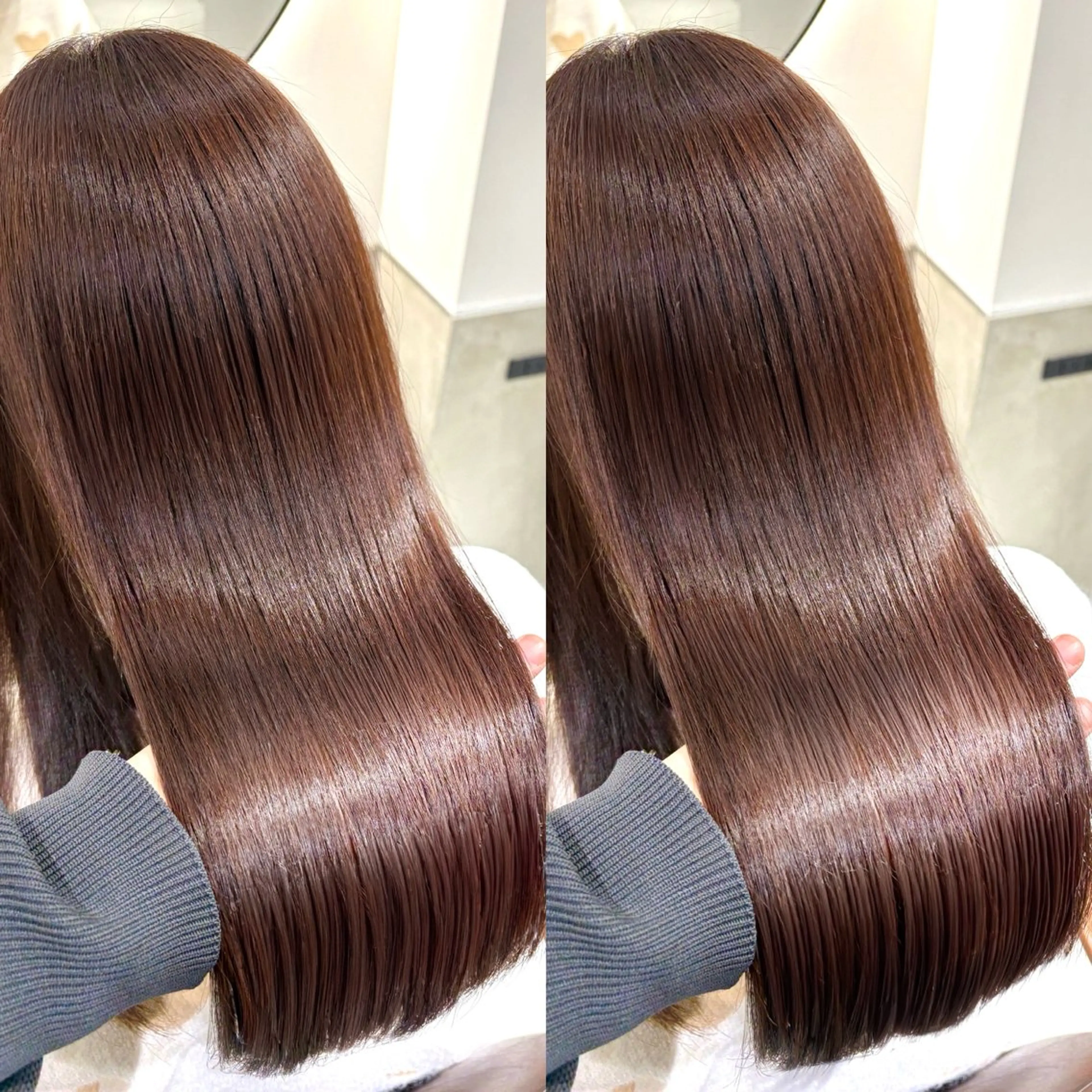ロング カラー 髪質改善 縮毛矯正 トリートメント ヘアカラー トリートメント 銀座No.1髪質改善 縮毛矯正/本木のヘアスタイル