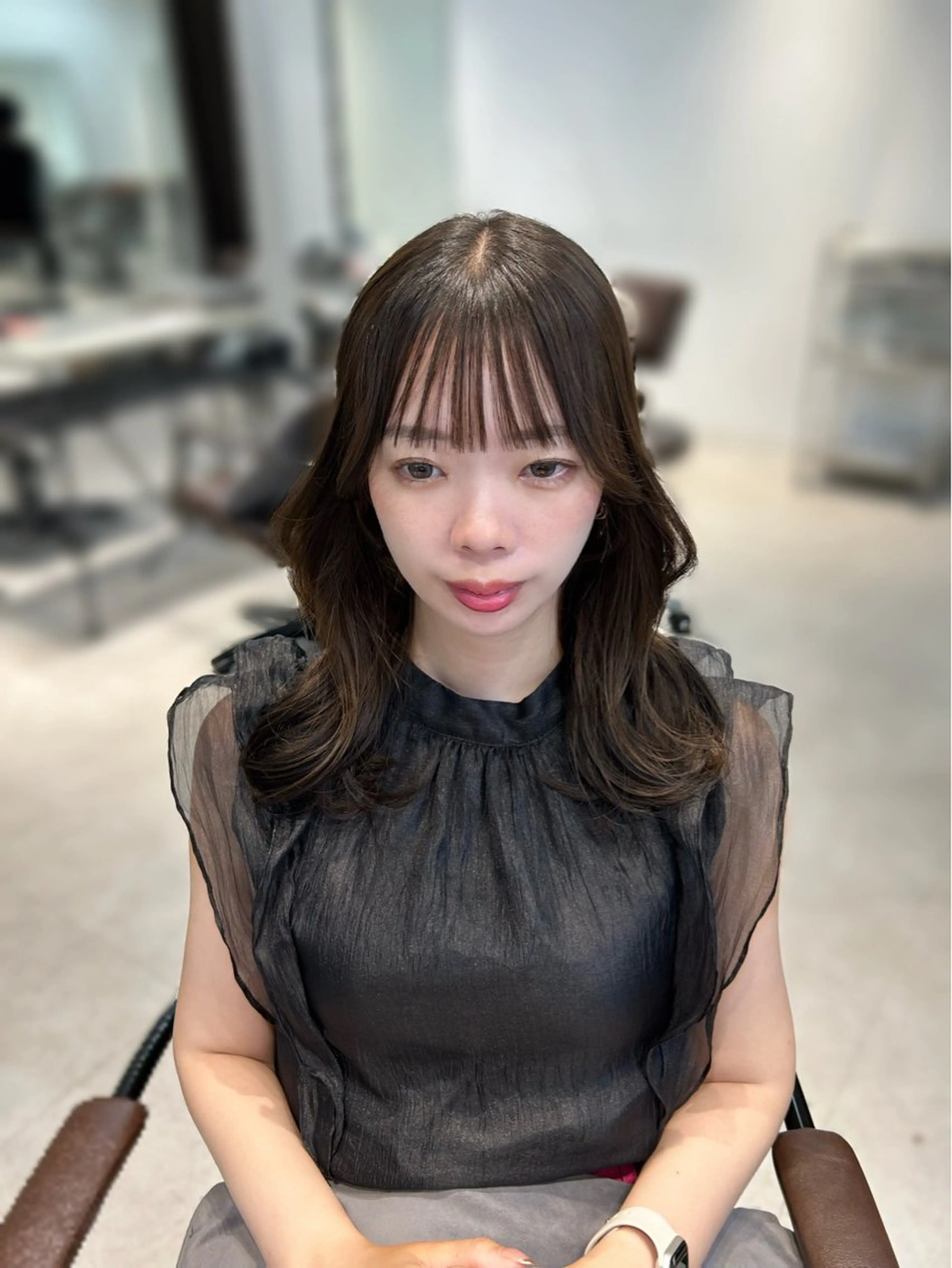 ロング 縮毛矯正 nina/髪質改善 /柔らかな艶髪🫧のヘアスタイル