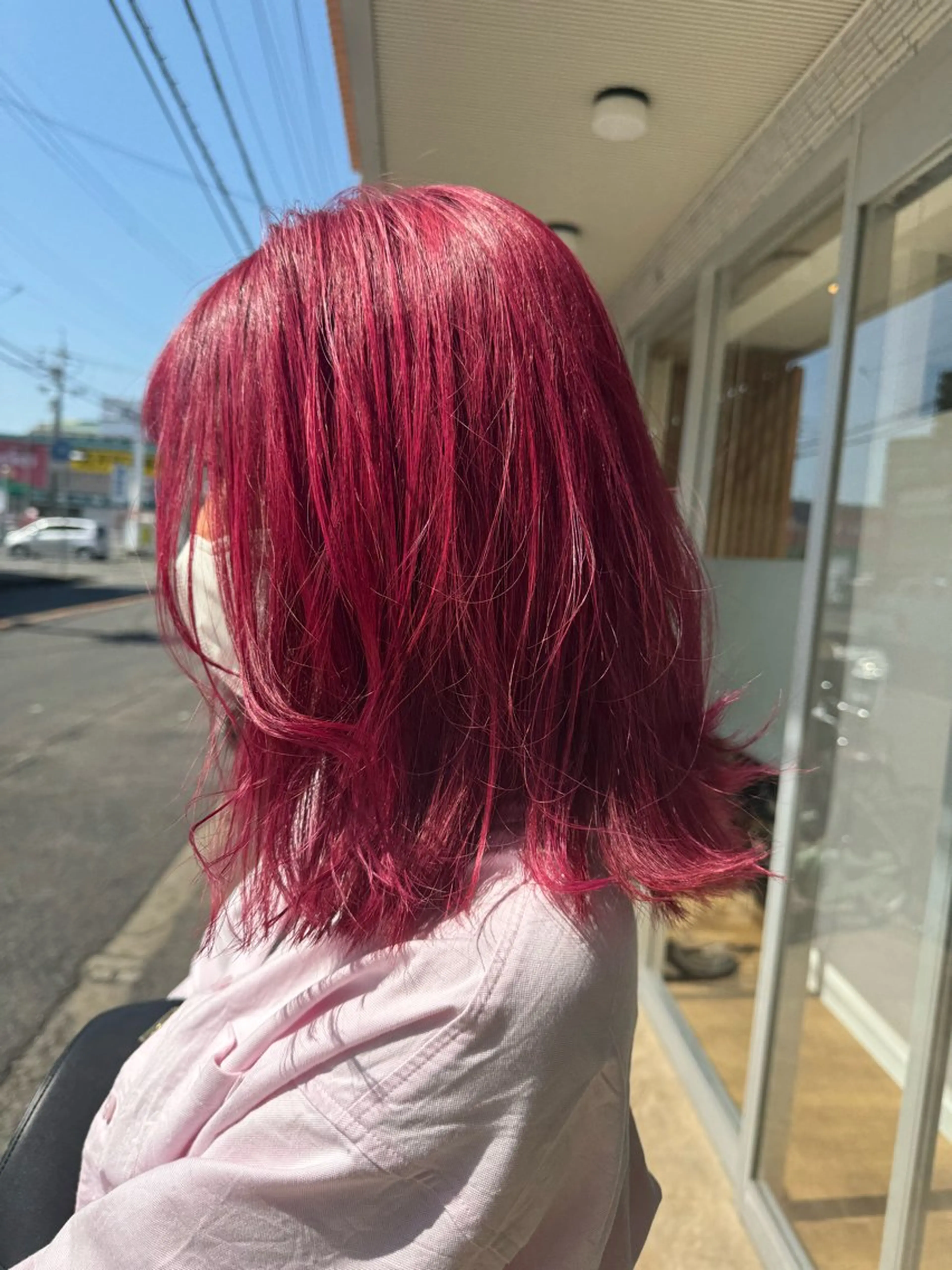 セミロング 坂田 優子のヘアスタイル