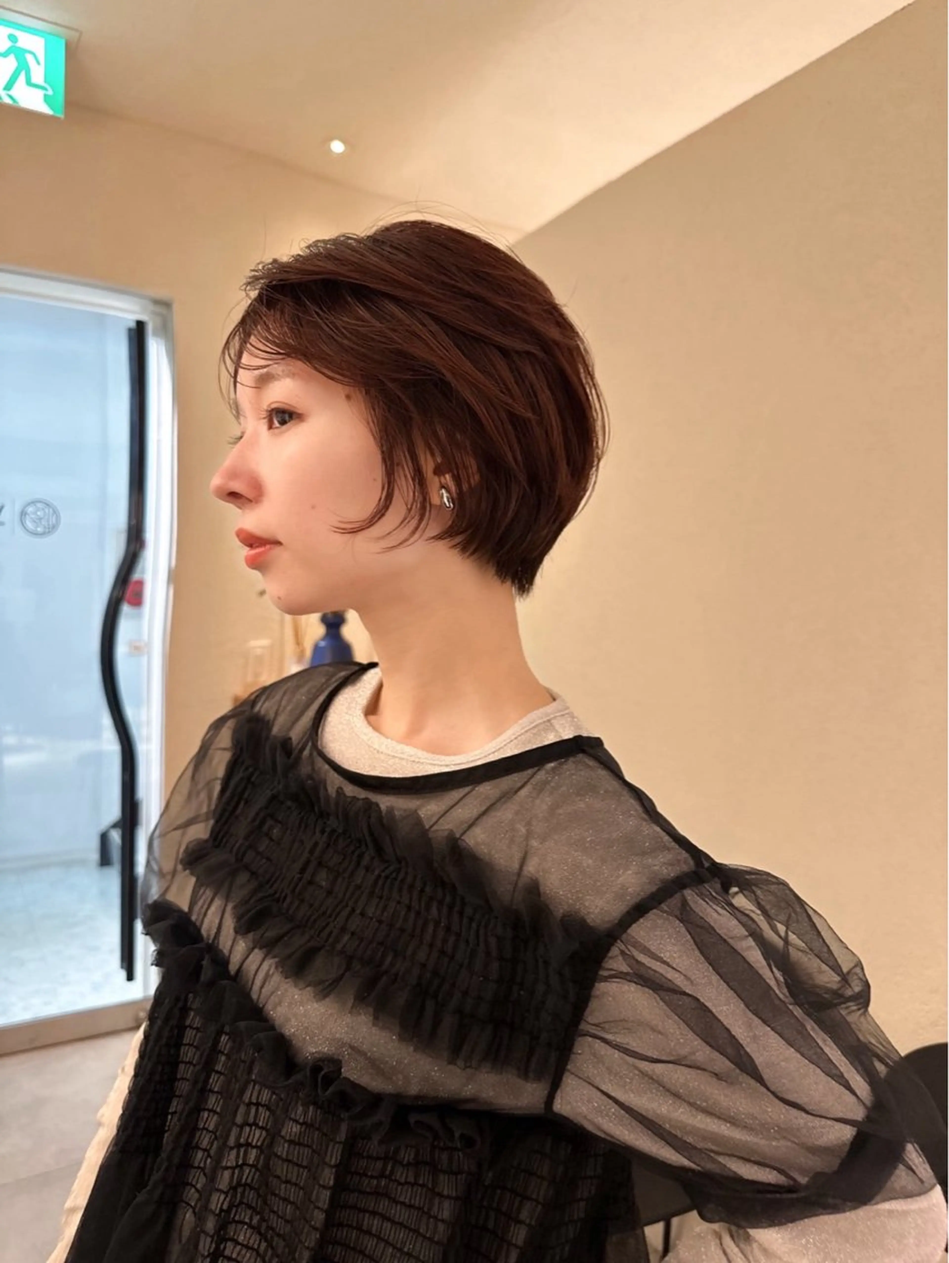 ショート ショートヘア yiye   神宮前所属・manami /暖色 /カットモデル募集のヘアスタイル