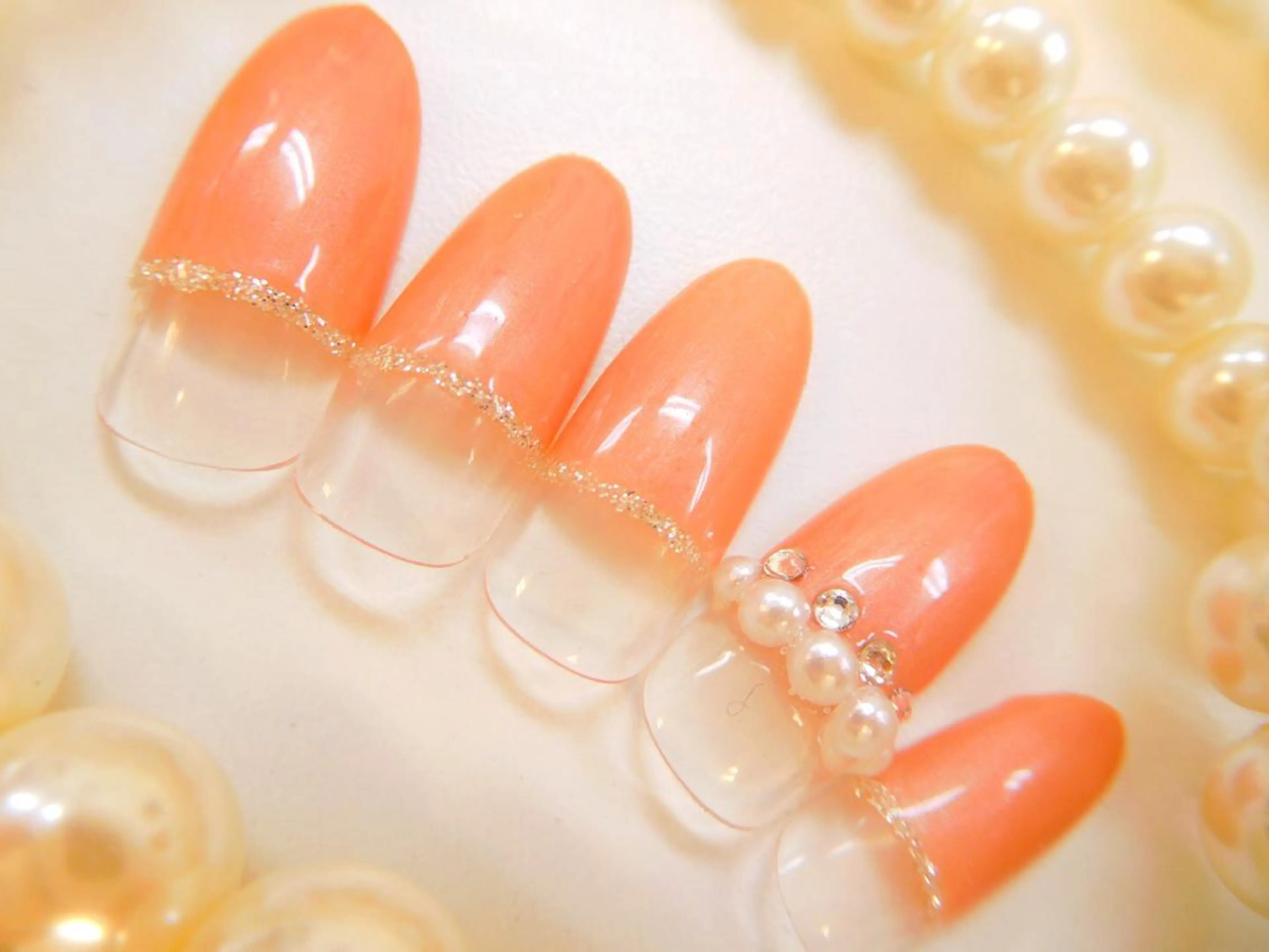 ネイル アートネイル フレンチネイル ジェルネイル グラデーション オフィスネイル Dolce.Nail 柏店のネイルデザイン