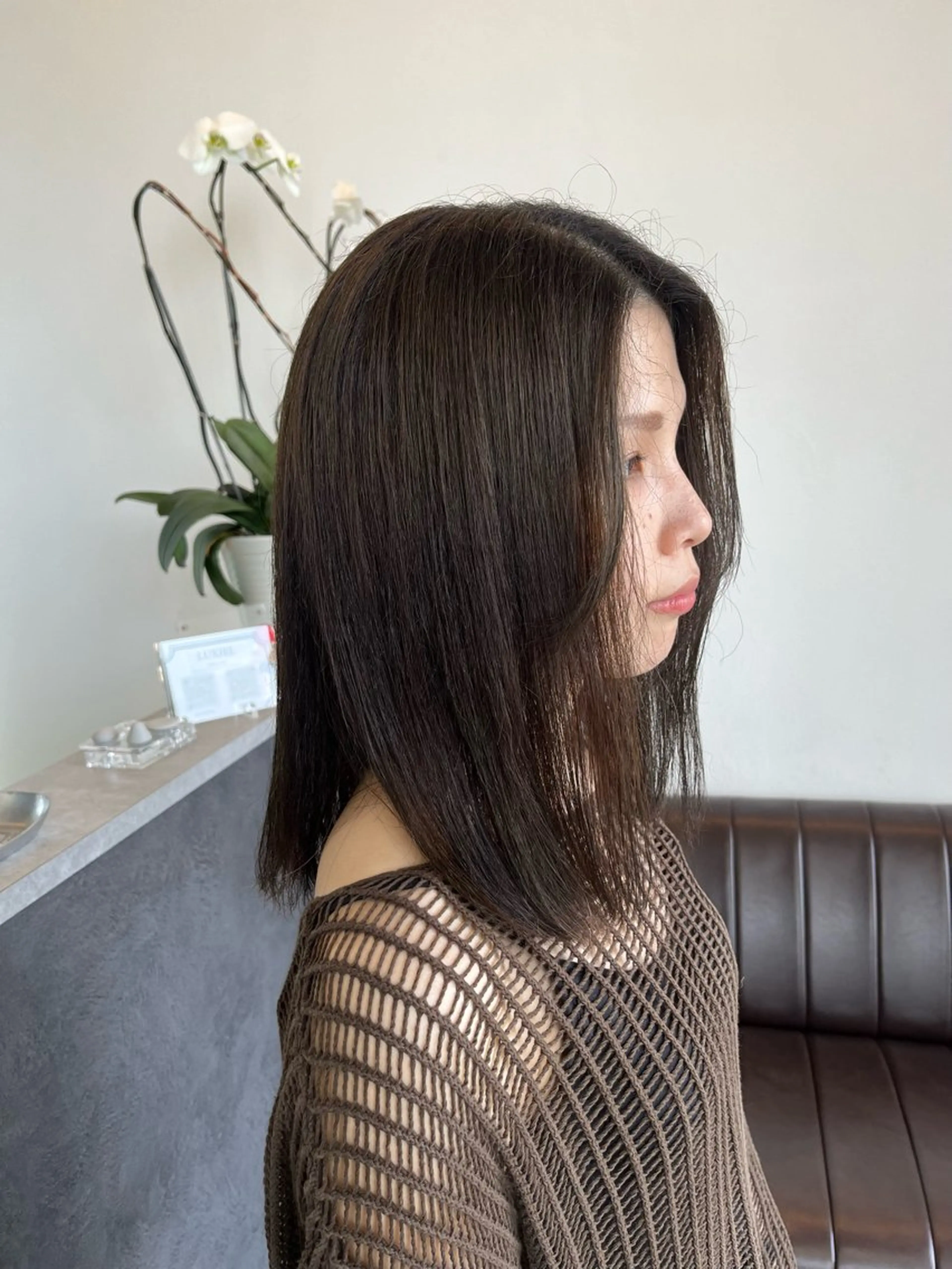 セミロング ヘアカラー LUXIEL所属・LUXIEL みづきのヘアスタイル