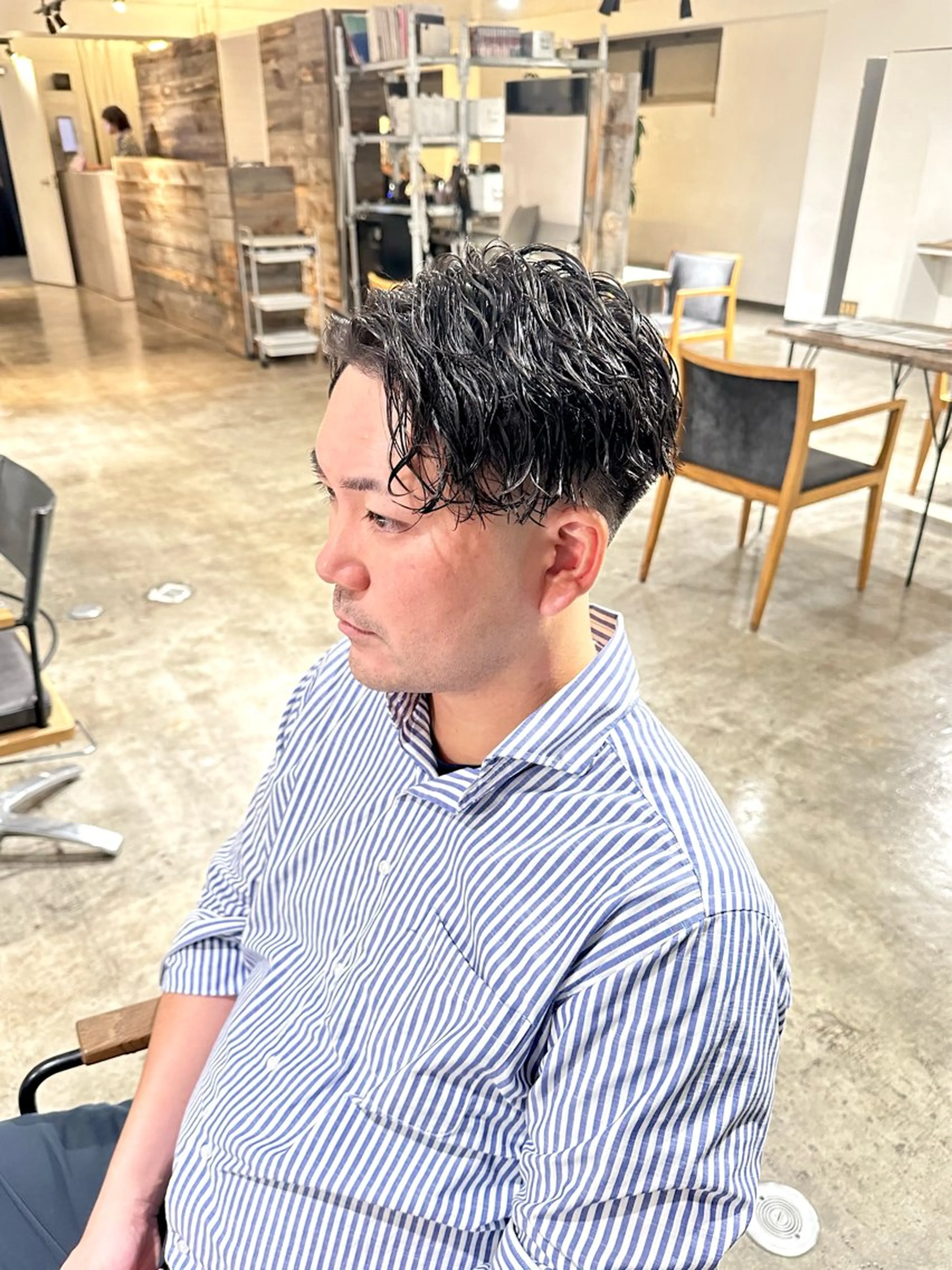 メンズ フェードカット メンズパーマ スキンフェード 刈り上げ カット 骨格補正施術/メンズ 専門美容師/YUYAのヘアスタイル