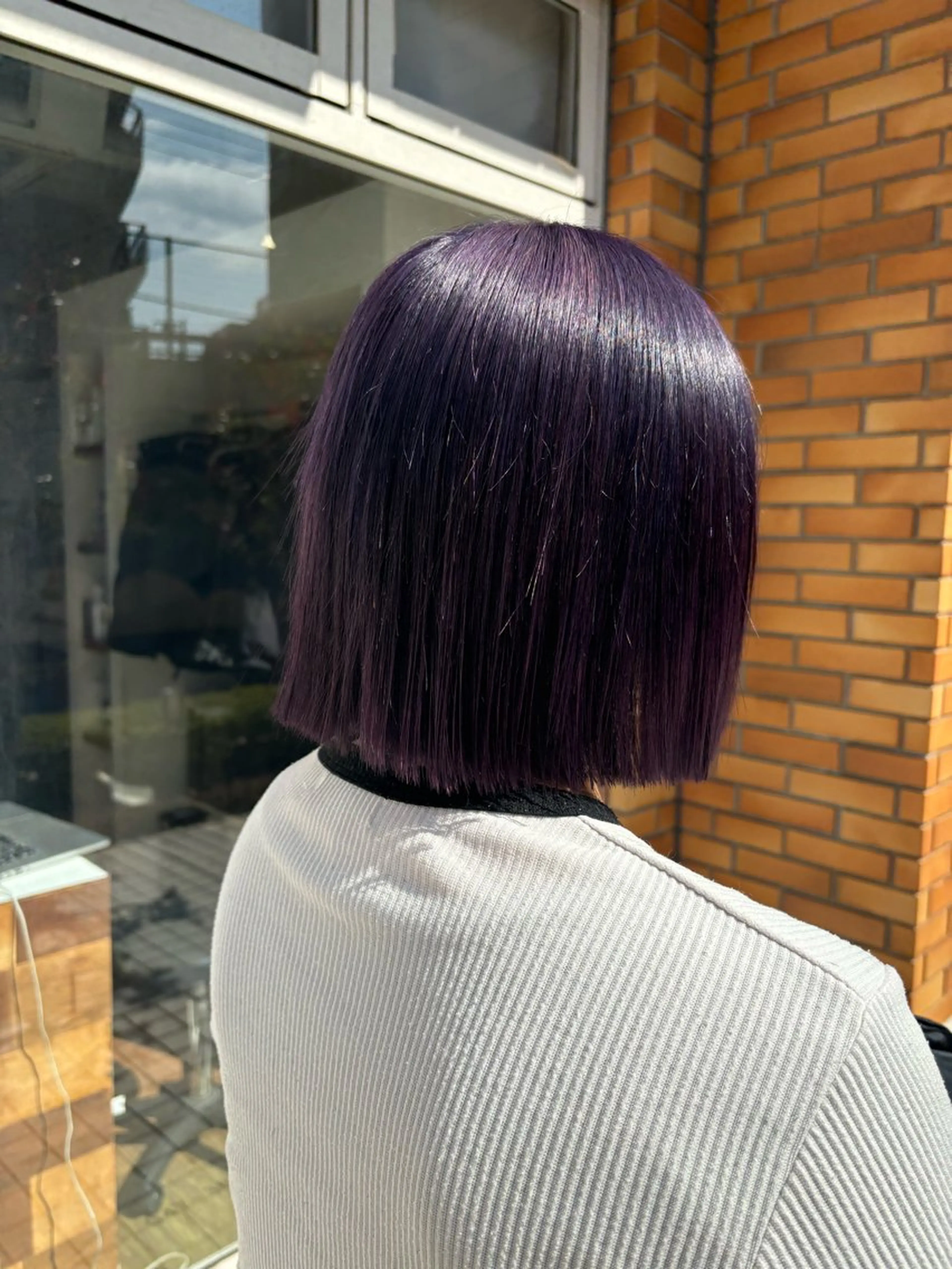 ミディアム カラー ブリーチ ヘアカラー 香野 優子のヘアスタイル