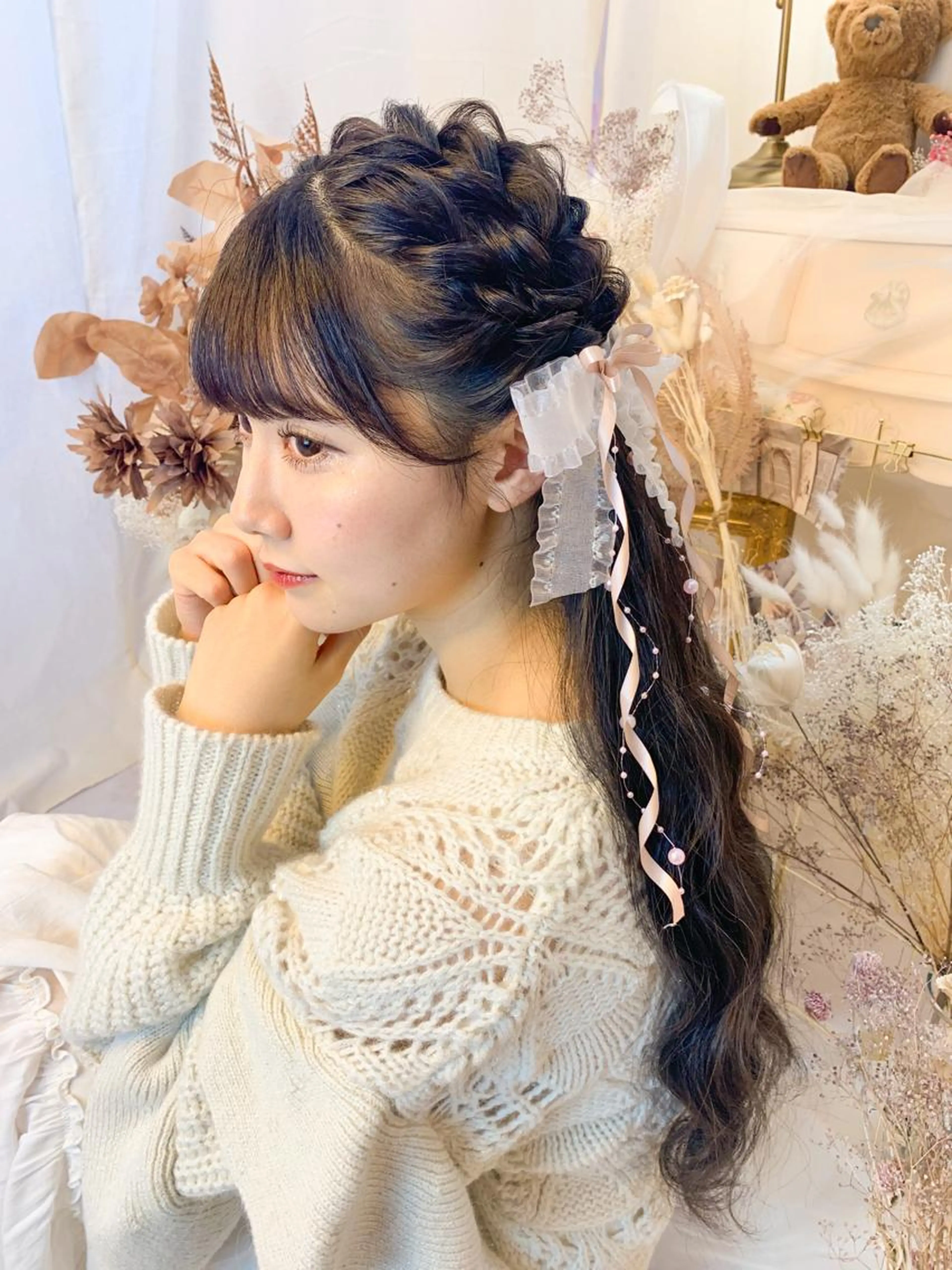 【平日】🩰フルメイク＋ヘアセット🧴の写真