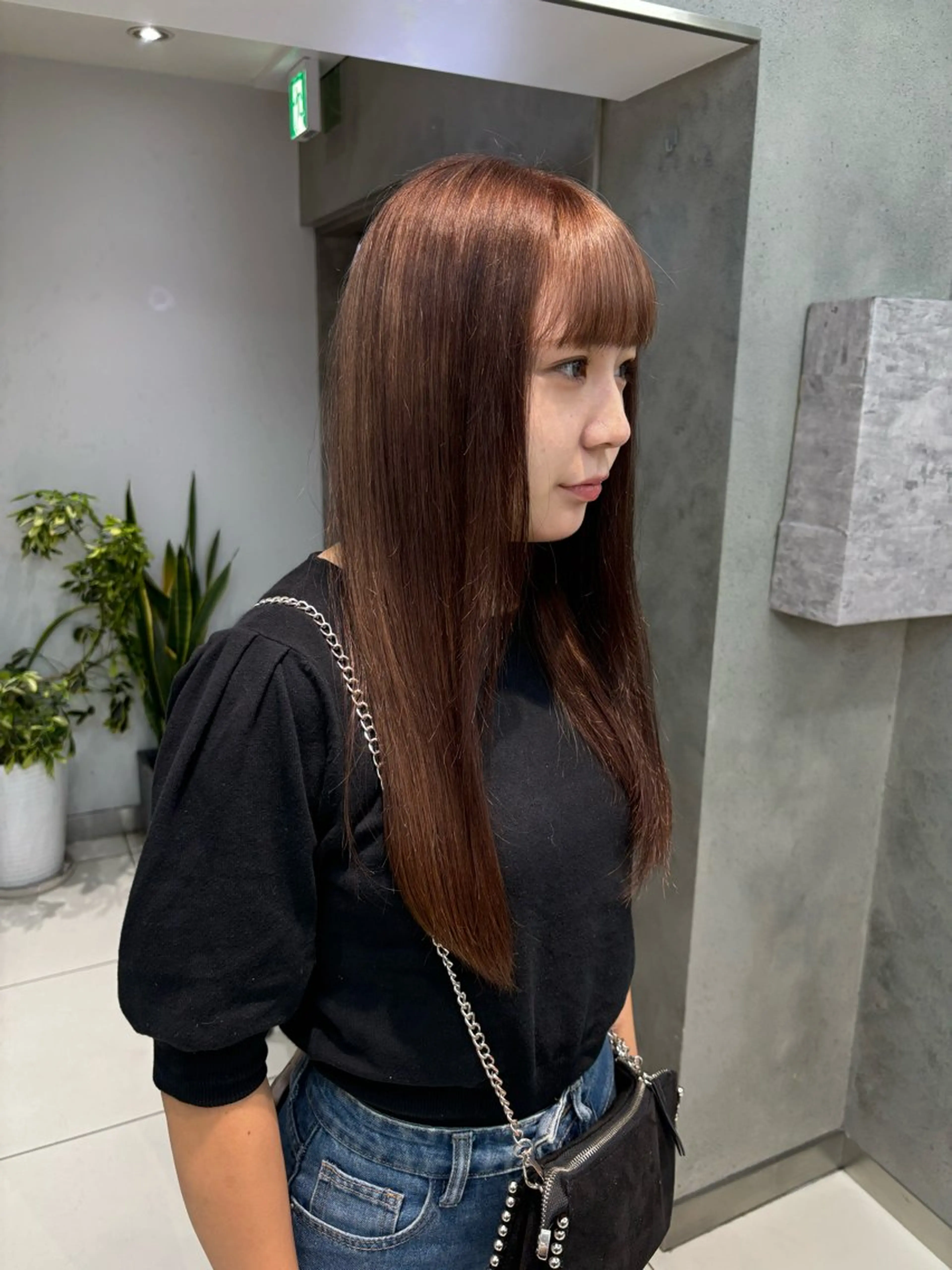 ミディアム カラー ヘアアレンジ カット ボブ/透明感ベージュ 🫧クルミ🌟のヘアスタイル