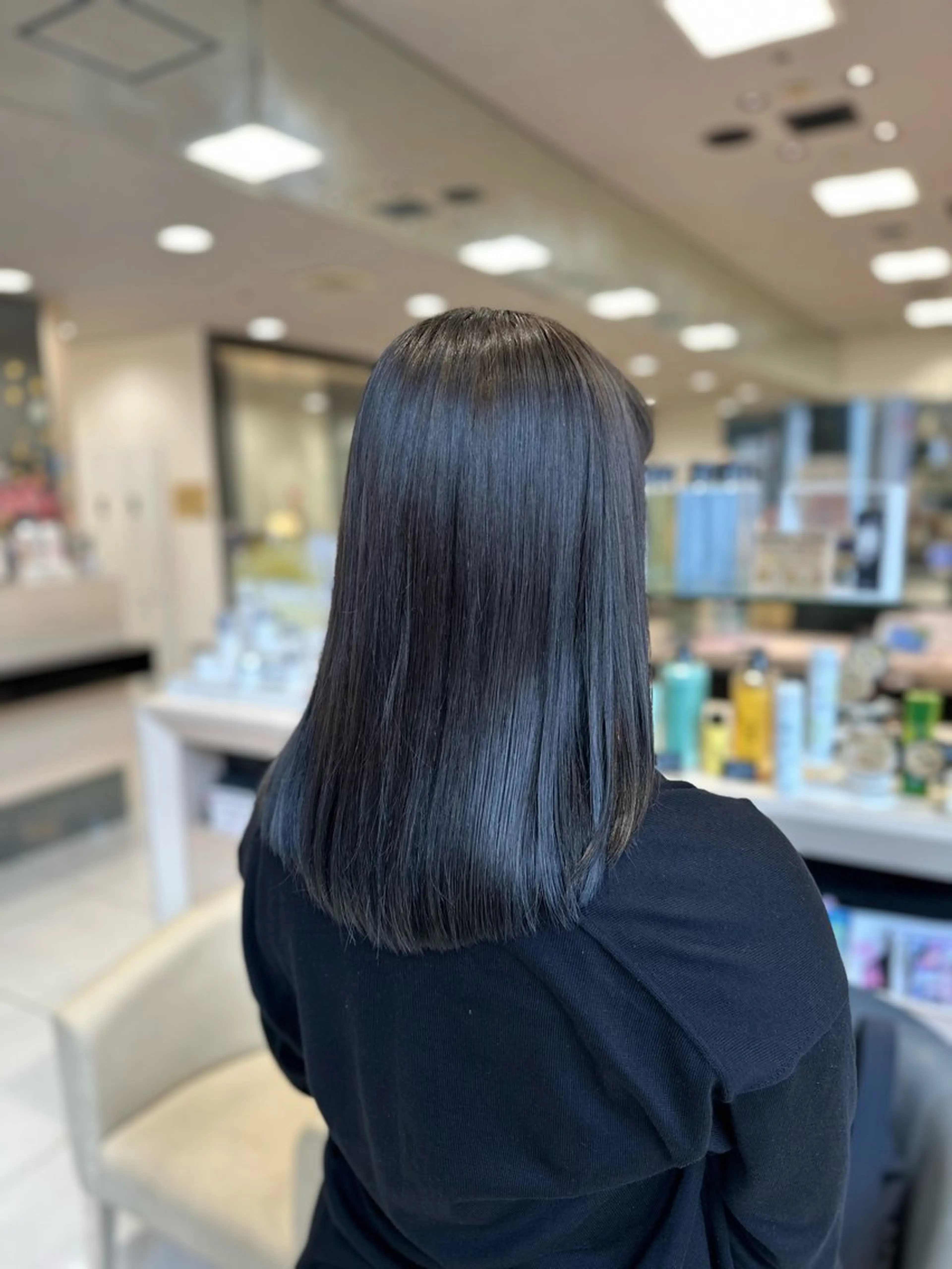 セミロング カラー カット ヘアカラー クロスパーマ/うる艶 カラー/Kurumiのヘアスタイル