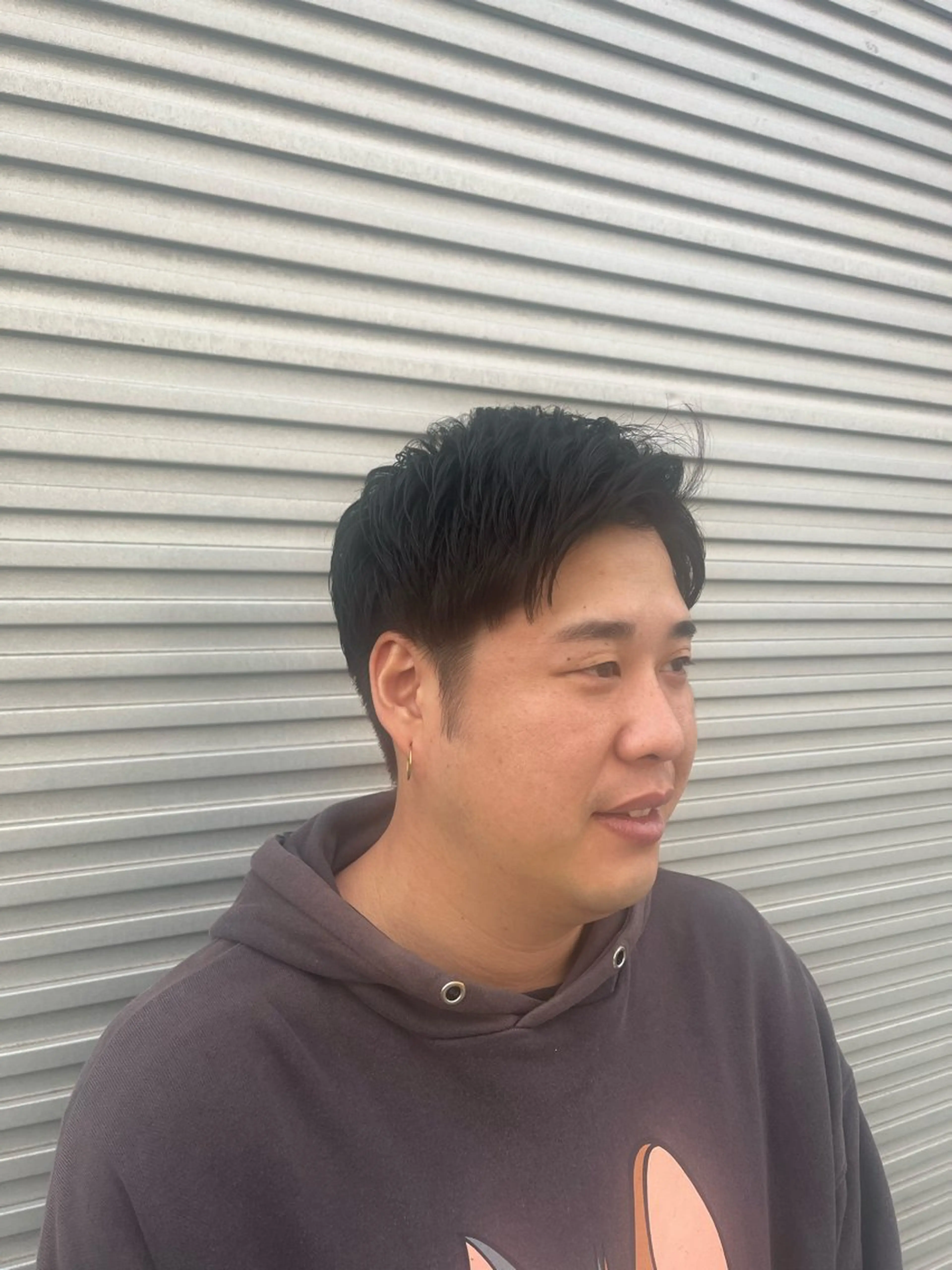 パーマ メンズ メンズパーマ カット ヘッドスパ ベージュカラー⌇ くびれヘア.𐙚心音のヘアスタイル