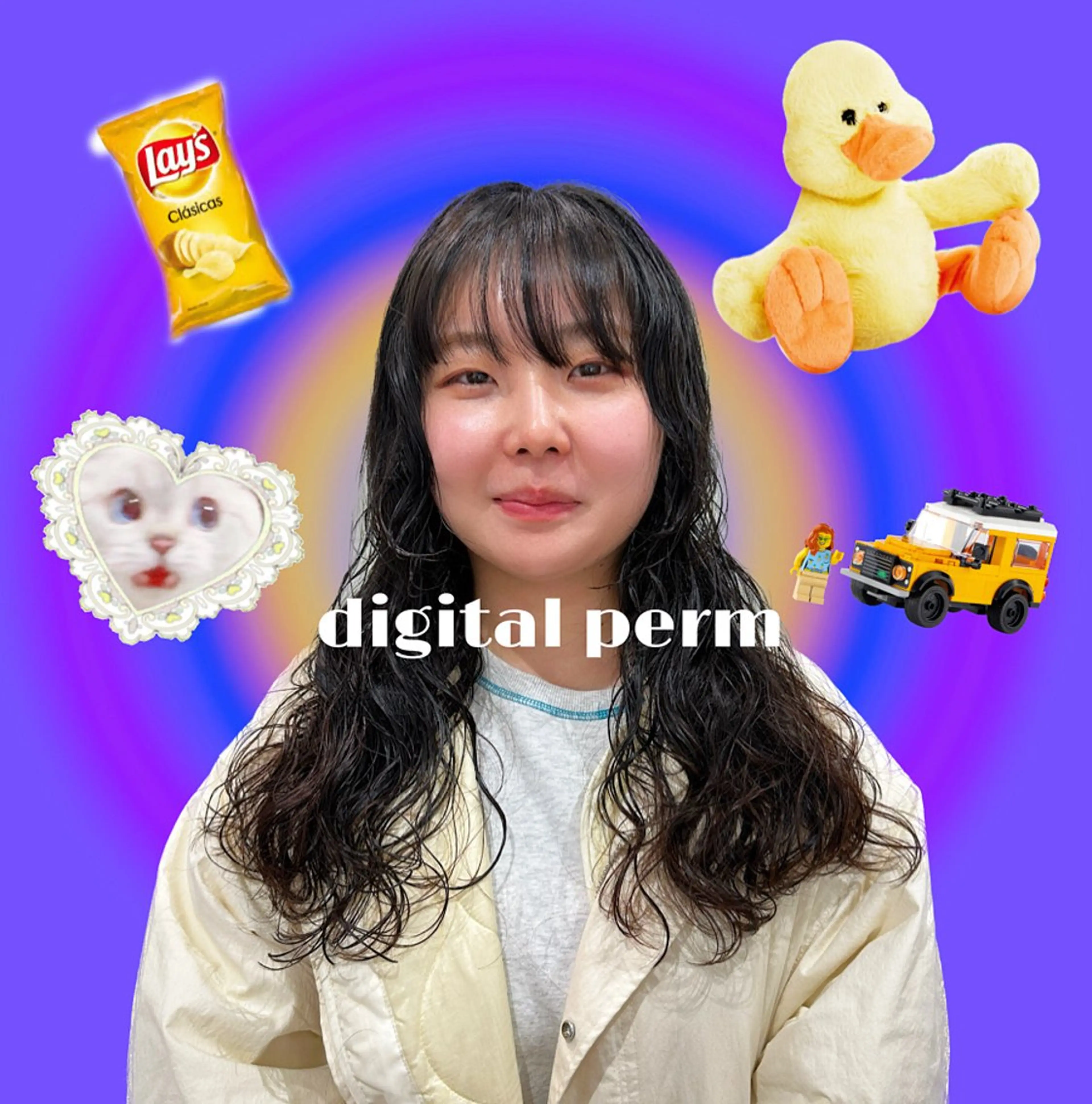 ロング パーマ hollo原宿所属・パーマ/ハイトーン 🎀Rumiのヘアスタイル