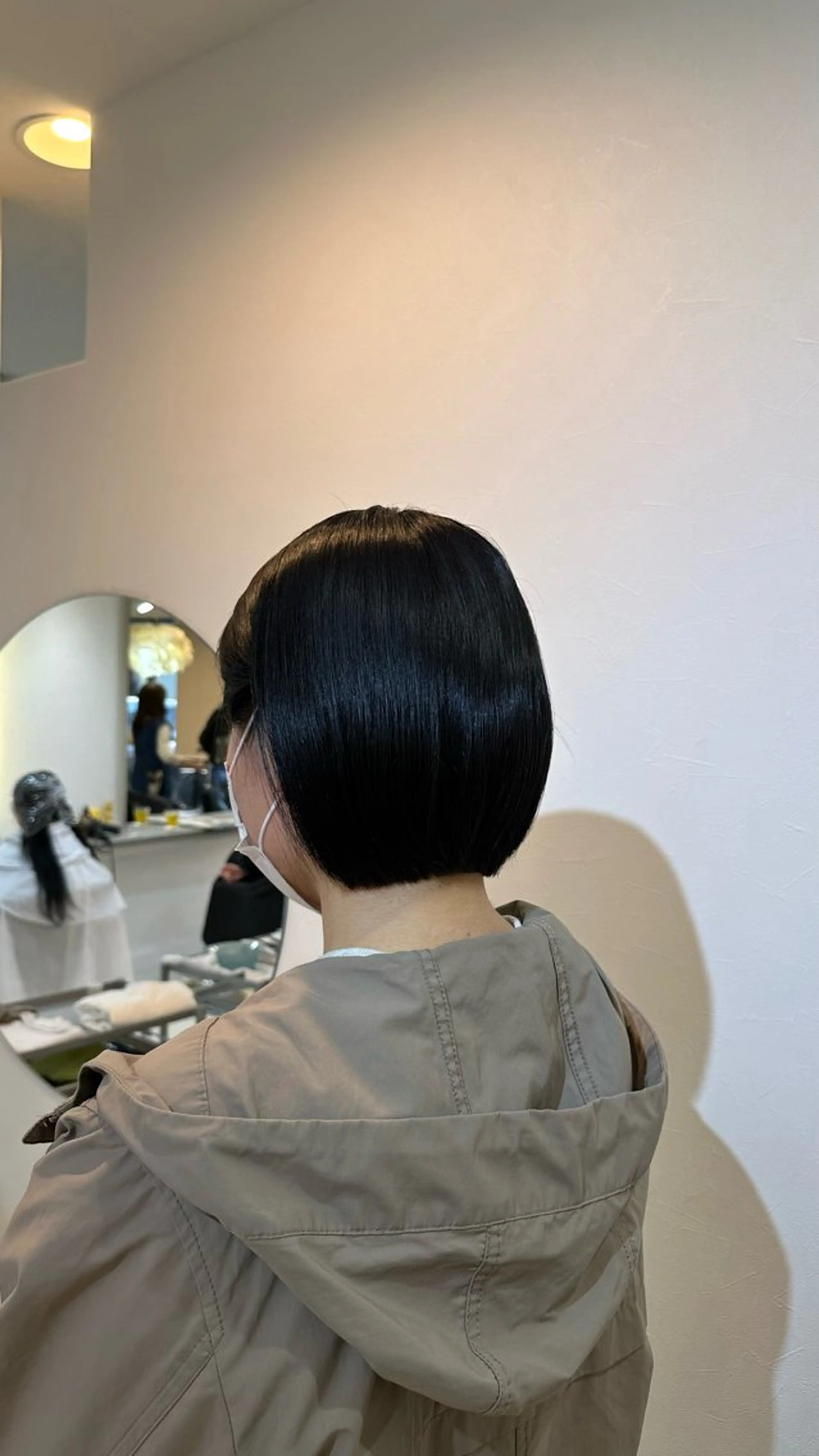 ショート カラー ボブ くせ毛 enrichミヤモト ヒロヤのヘアスタイル