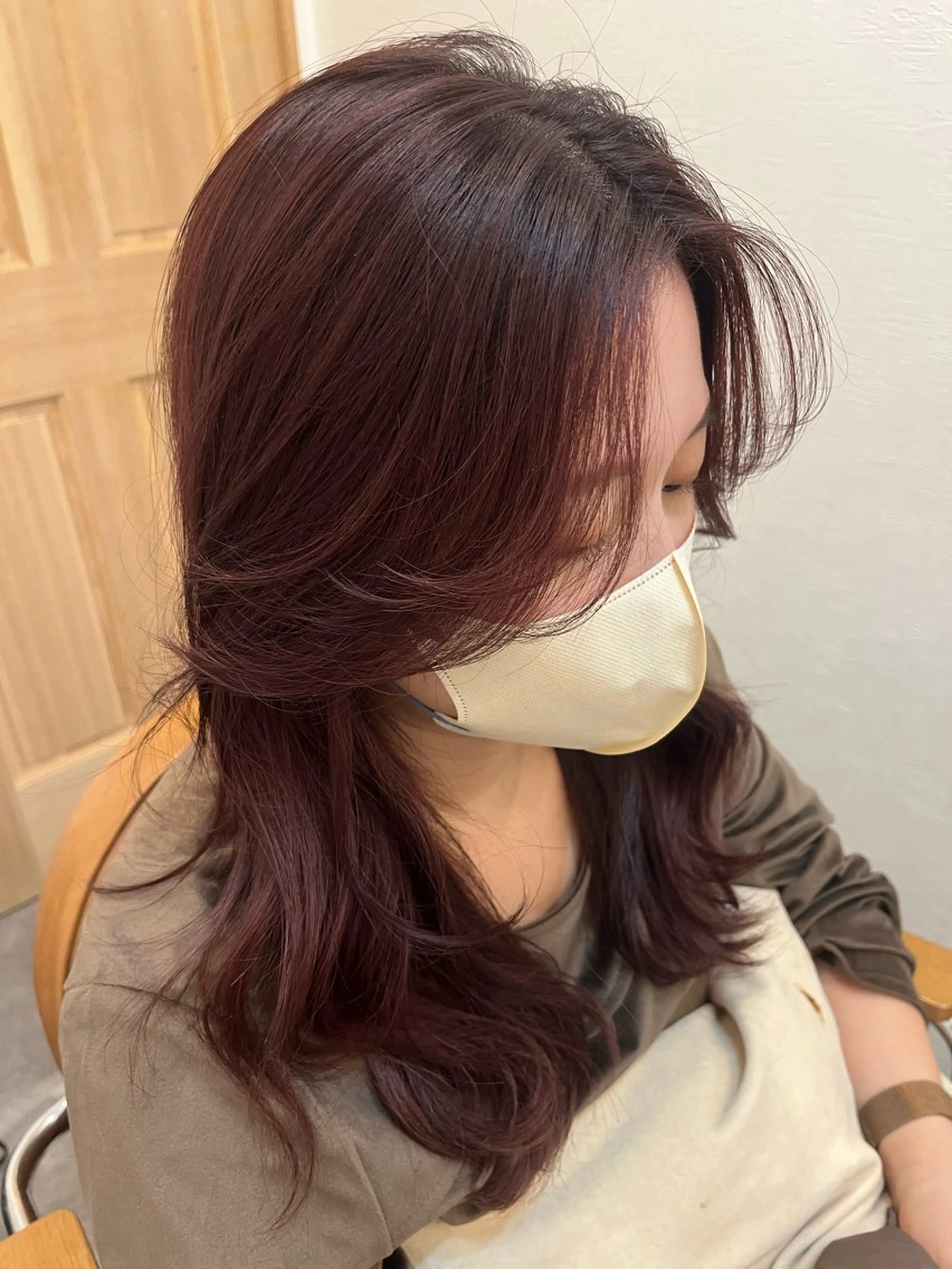 ロング カラー 岩井 駿のヘアスタイル