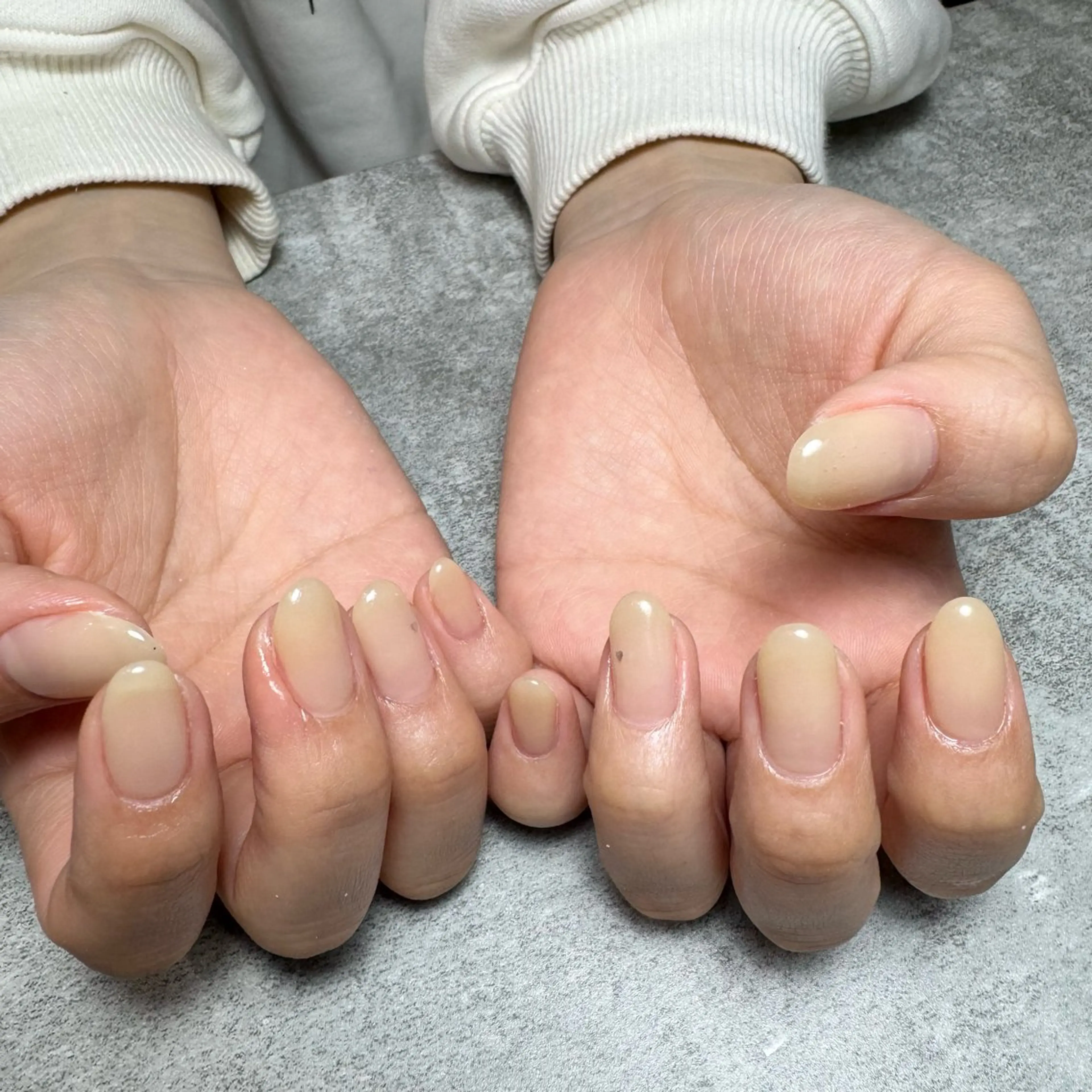 ネイル クリアネイル ハート 黄色 MATATABI. kumiのネイルデザイン