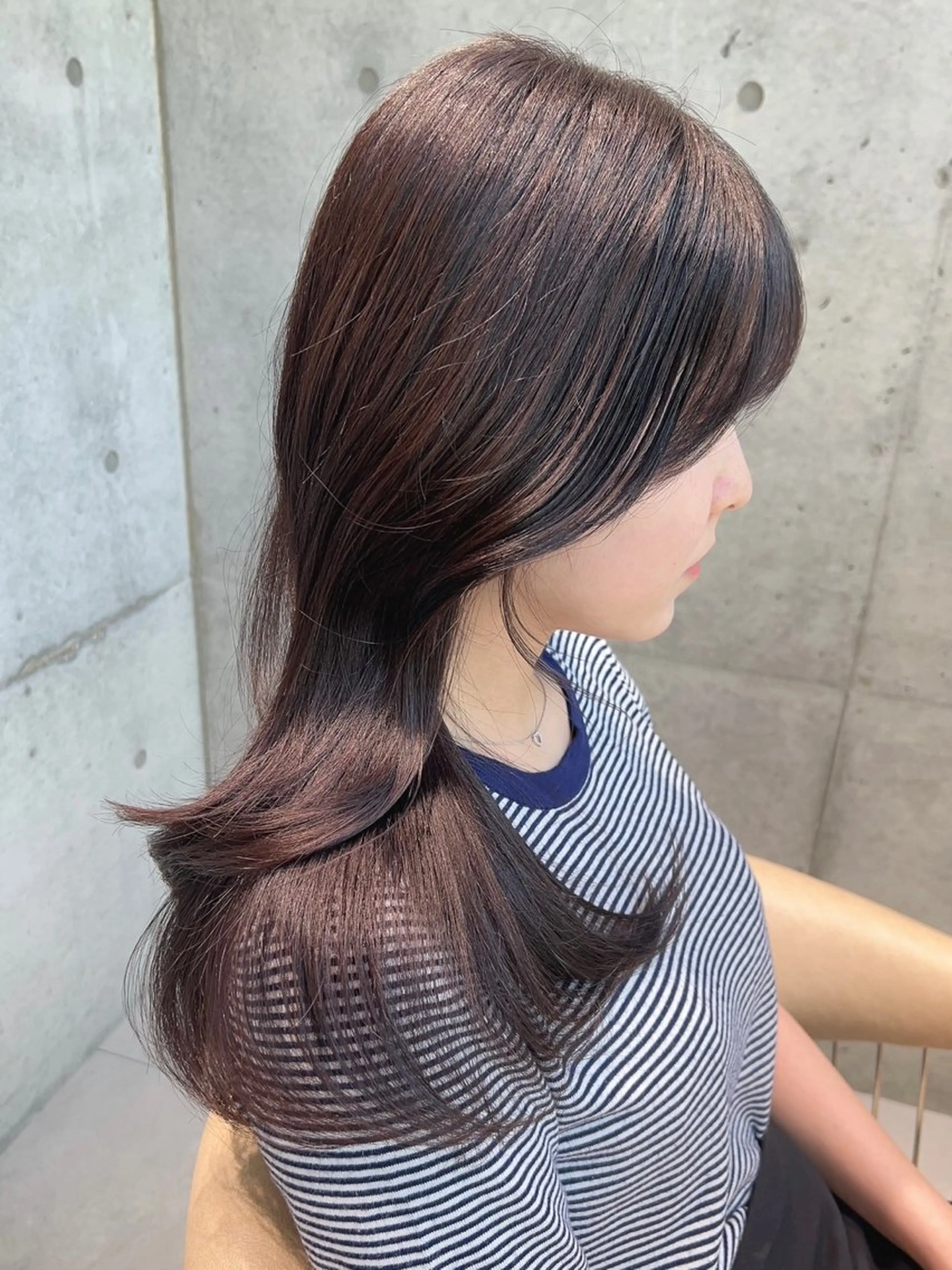 ロング 顔周り🇰🇷韓国 レイヤー/モエのヘアスタイル